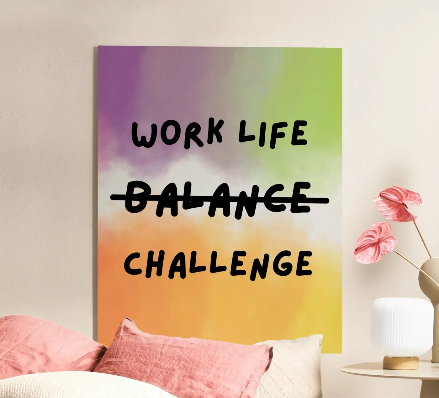WORK LIFE CHALLENGE acryl van ARTEVO