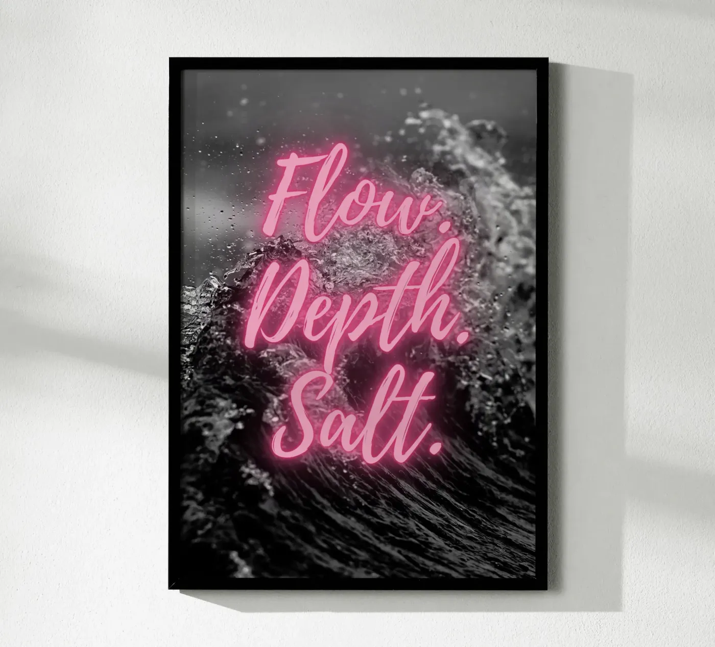 FLOW. DEPTH. SALT. poster van SMRT STUDIO