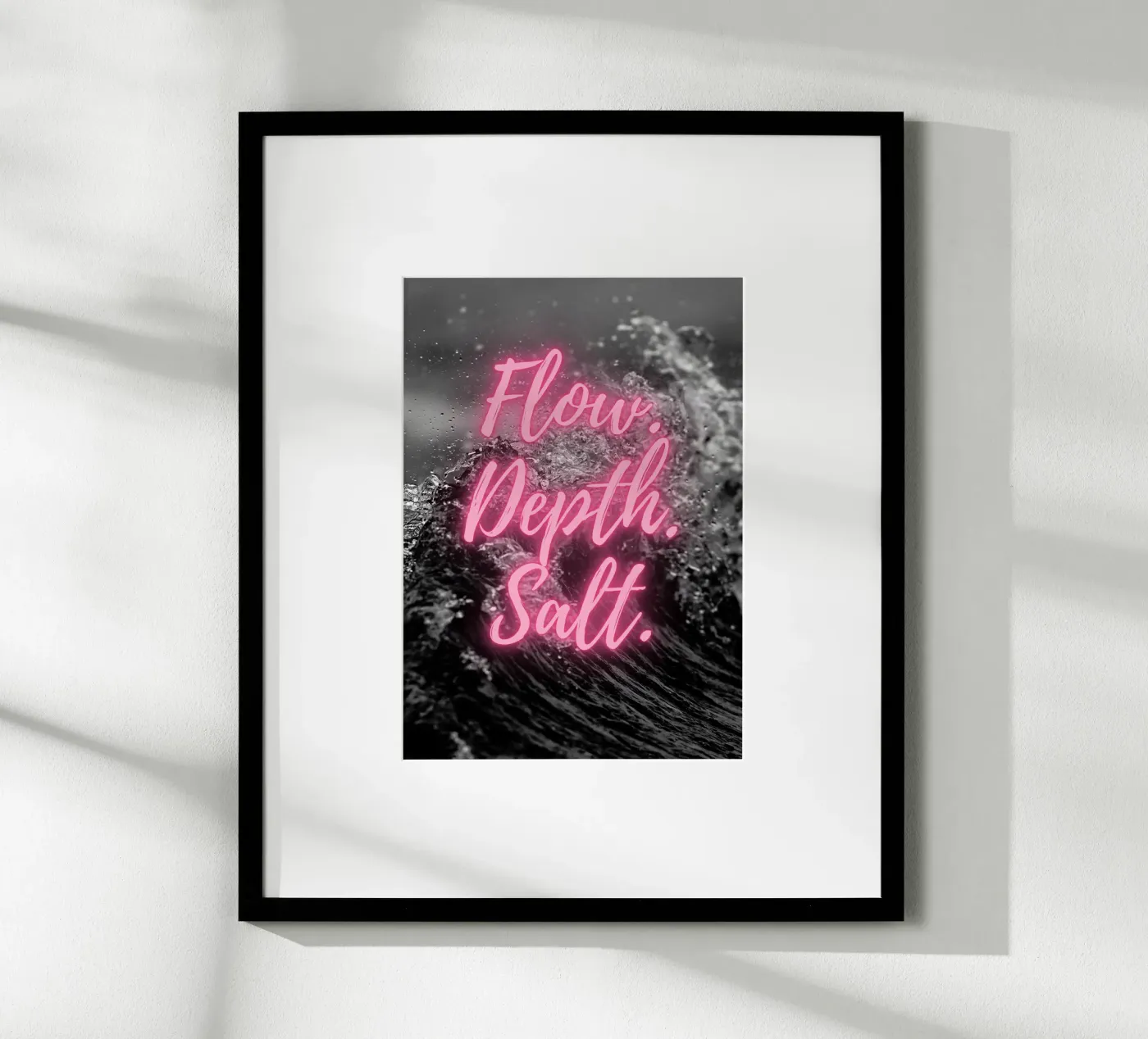 FLOW. DEPTH. SALT. poster van SMRT STUDIO