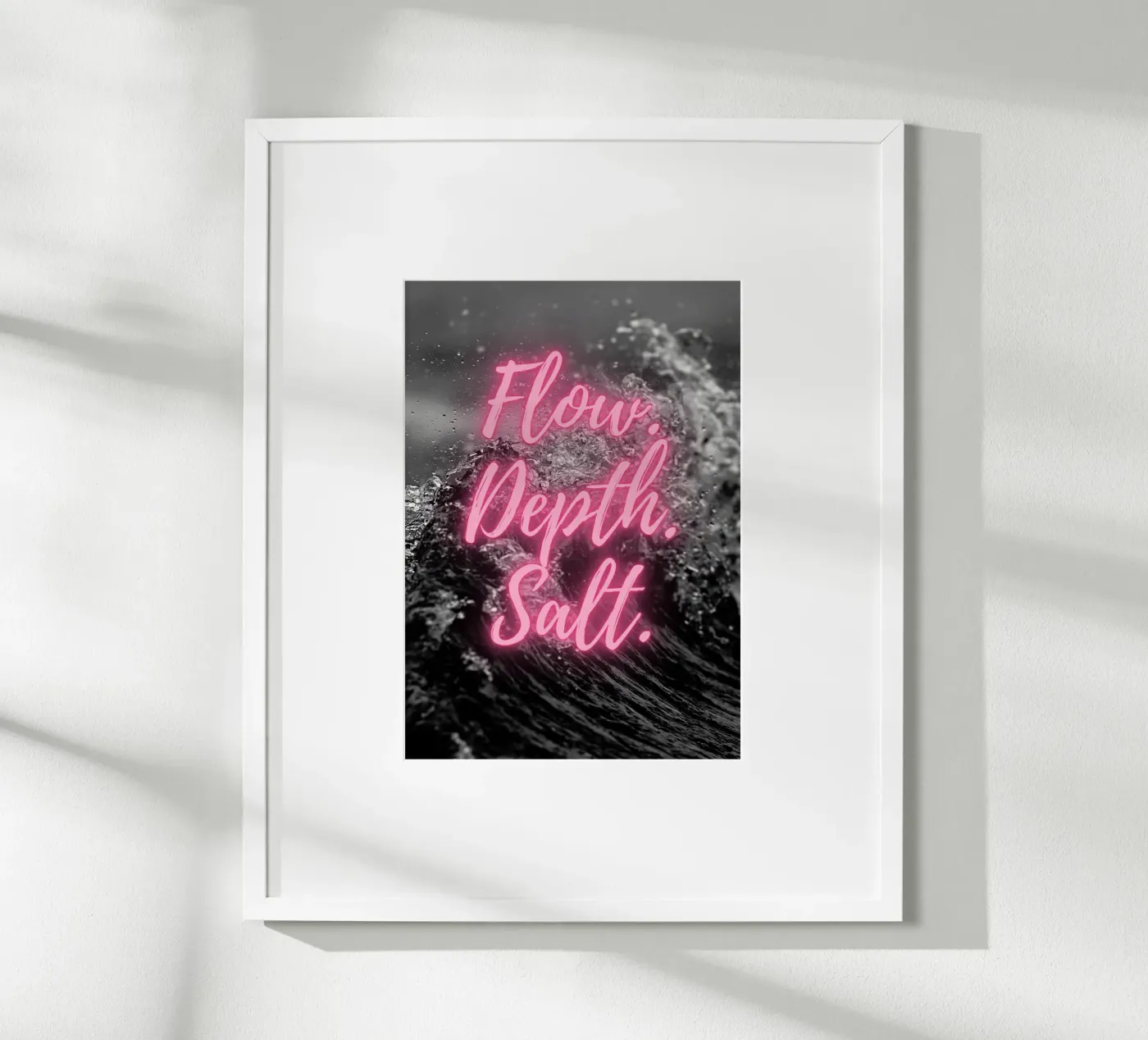 FLOW. DEPTH. SALT. poster van SMRT STUDIO