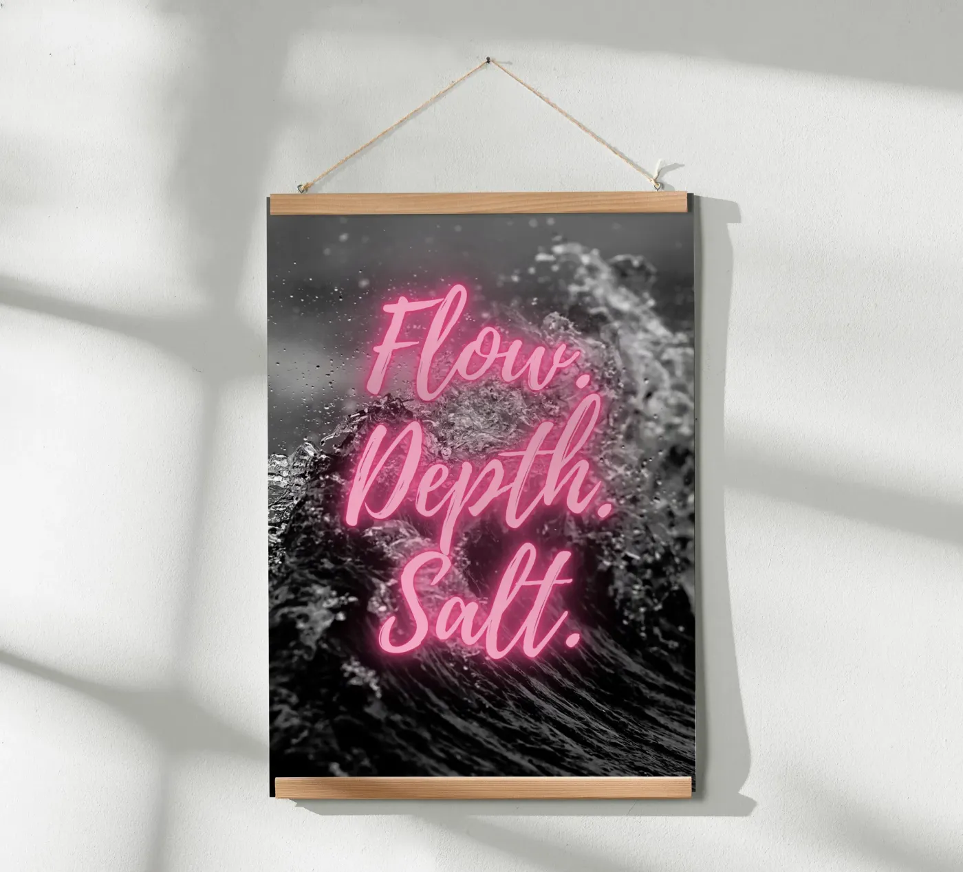 FLOW. DEPTH. SALT. poster van SMRT STUDIO