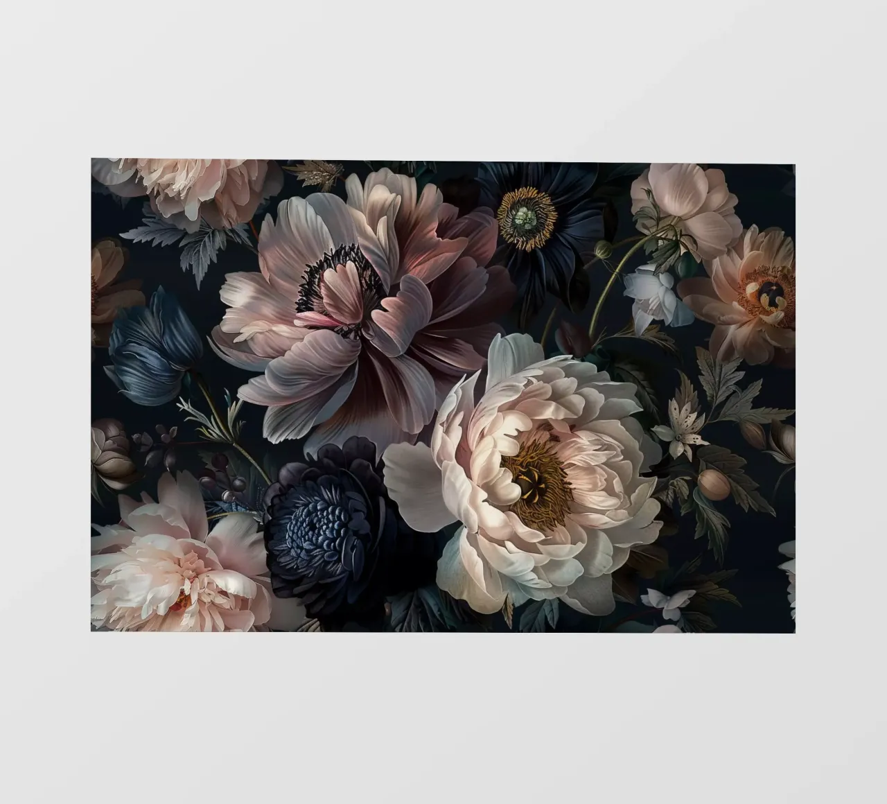 Bloomy Baroque Regency Flower Pattern bâche pvc de Andrea Haase Vintage World