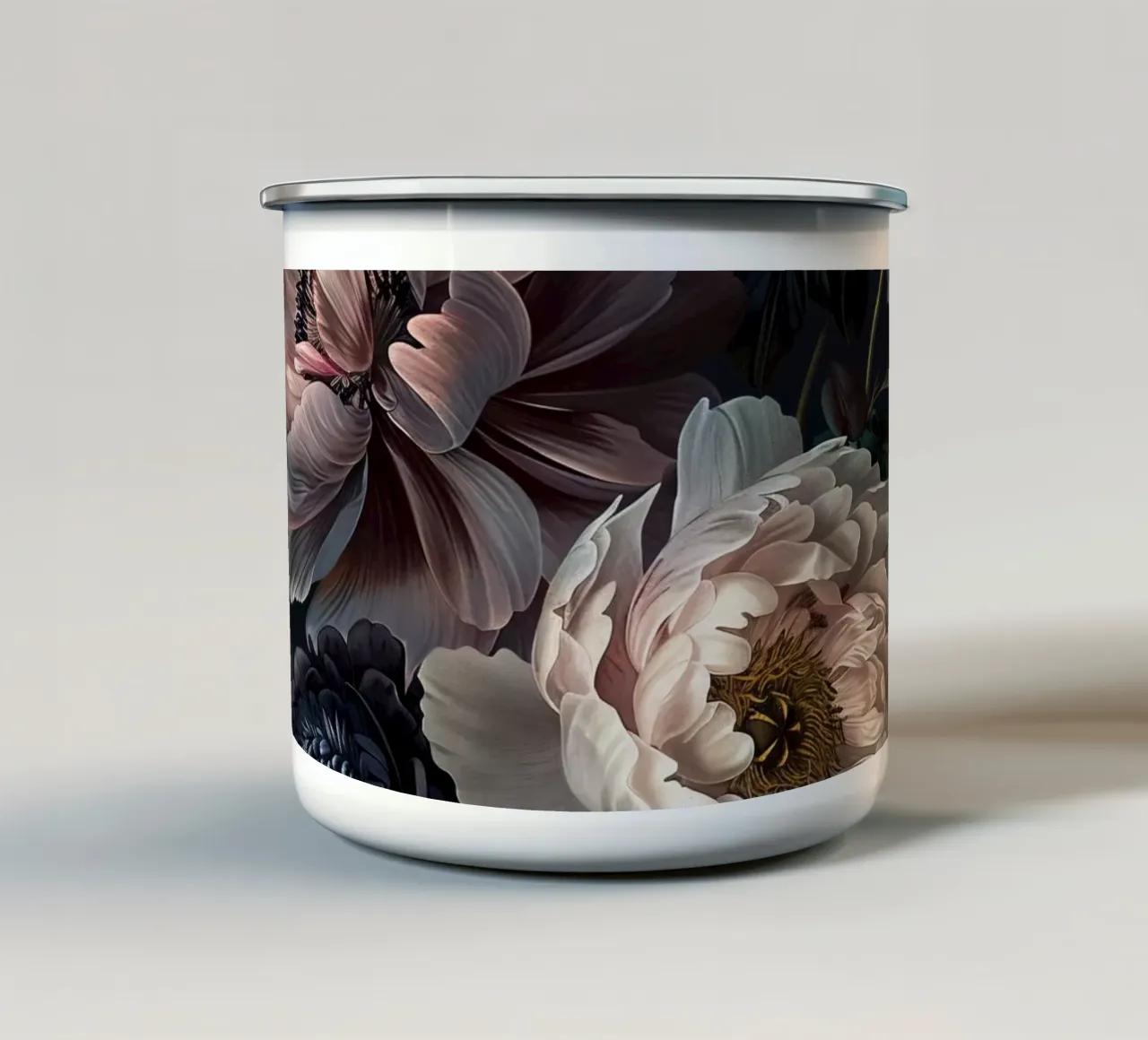 Motivo floreale Bloomy Baroque Regency tazza in smalto da Andrea Haase Vintage World