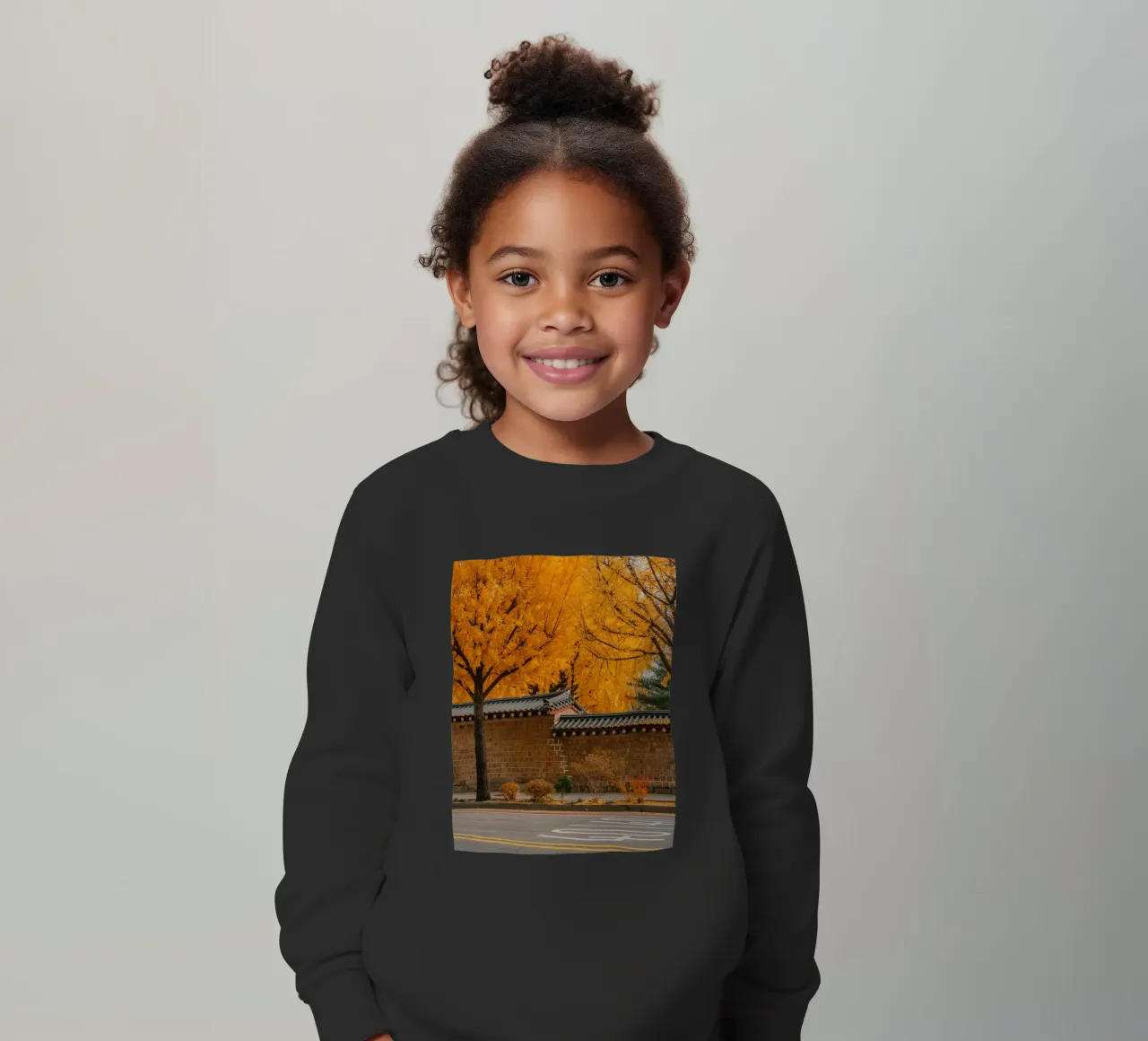 Alberi di ginkgo dorati a Seul, Corea del Sud felpa bambino da mbgraphx2