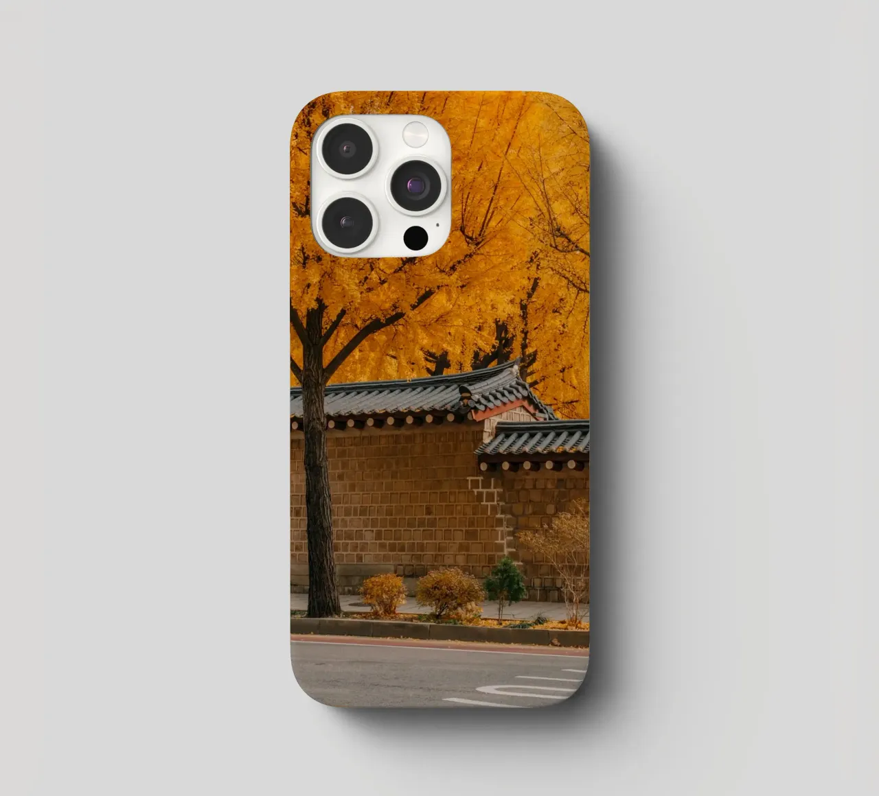 Alberi di ginkgo dorati a Seul, Corea del Sud cover iphone da mbgraphx2