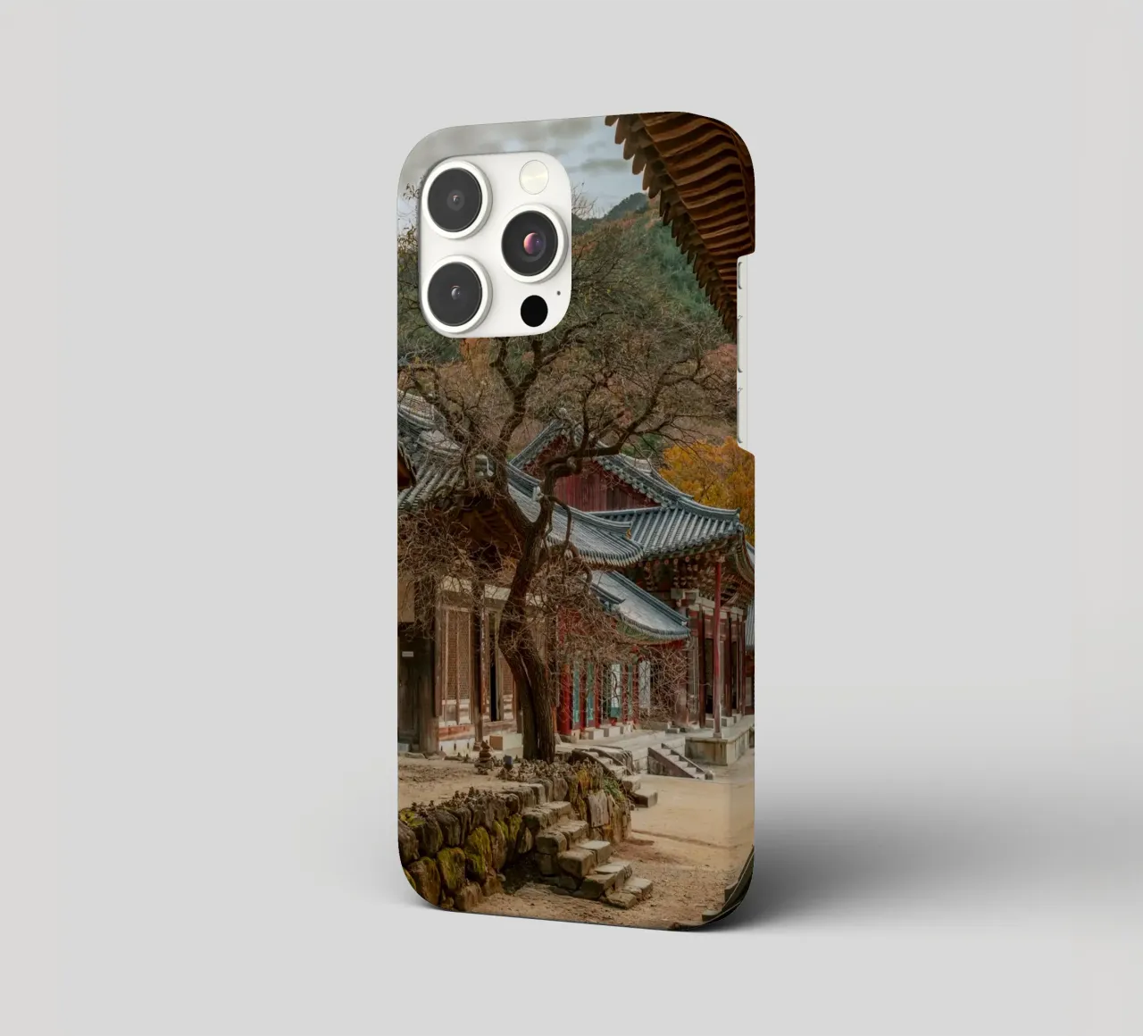 Vecchio albero del tempio di Hwaeomsa, Corea del Sud cover iphone da mbgraphx2