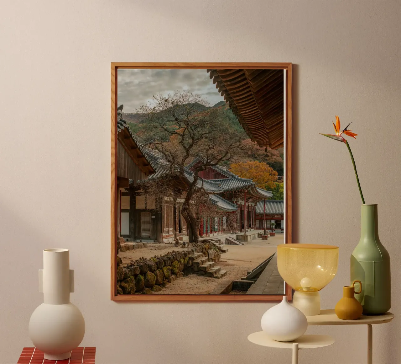 Vecchio albero del tempio di Hwaeomsa, Corea del Sud pannello forex da mbgraphx2