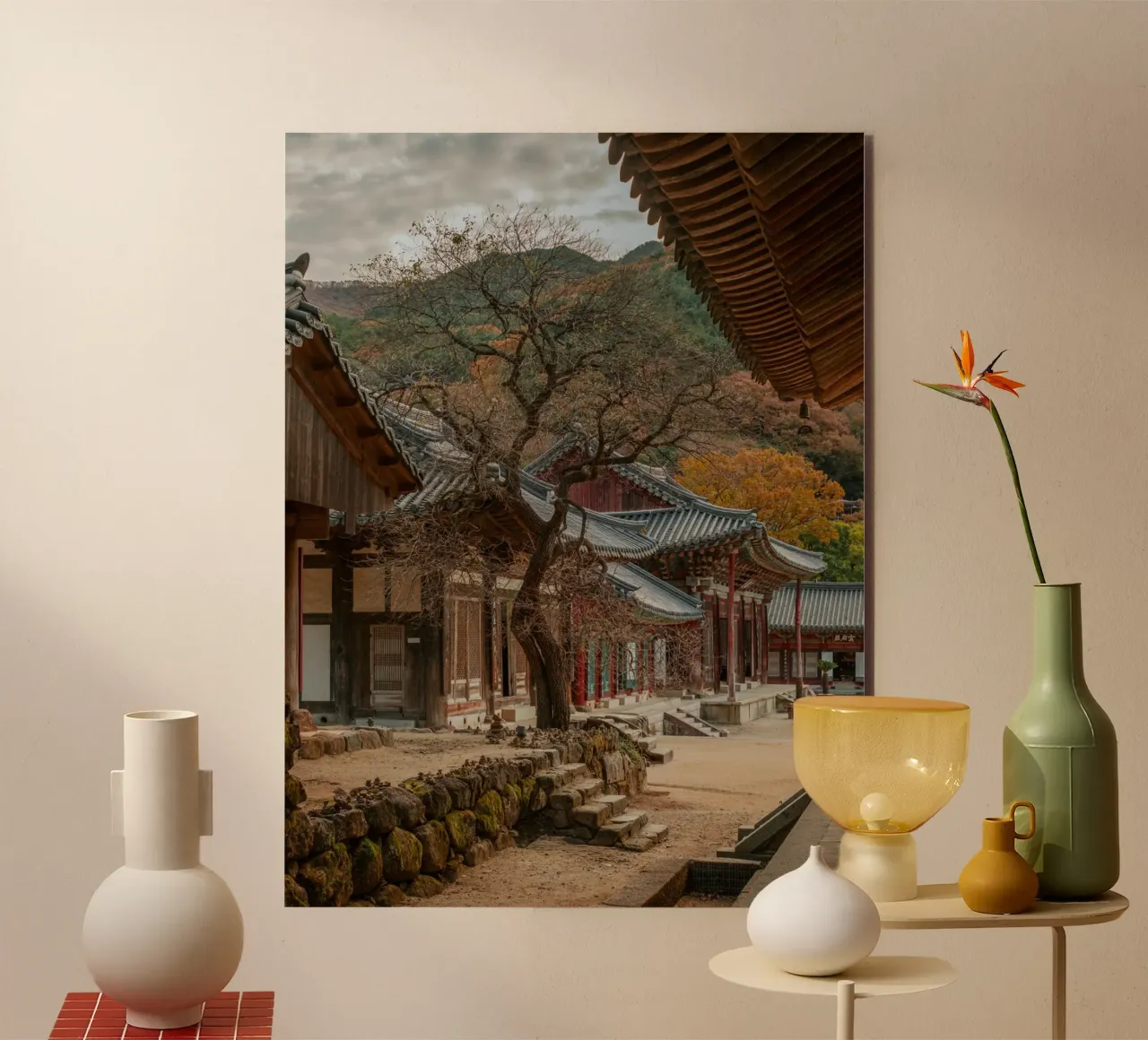 Vecchio albero del tempio di Hwaeomsa, Corea del Sud pannello forex da mbgraphx2