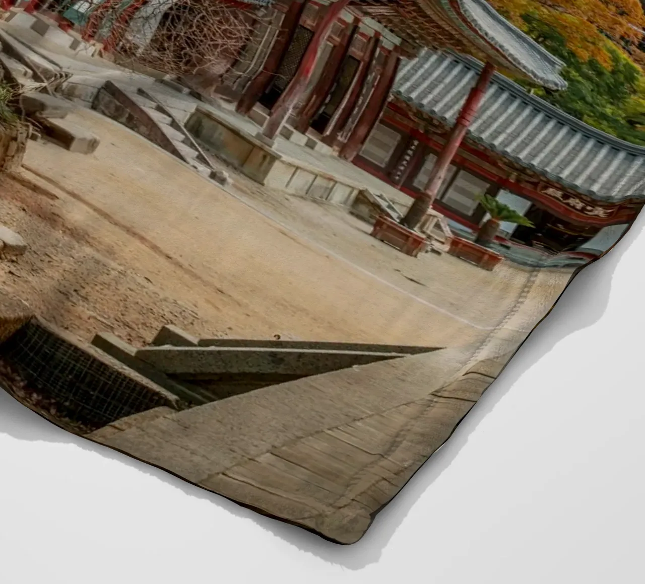 Vecchio albero del tempio di Hwaeomsa, Corea del Sud coperta in pile da mbgraphx2