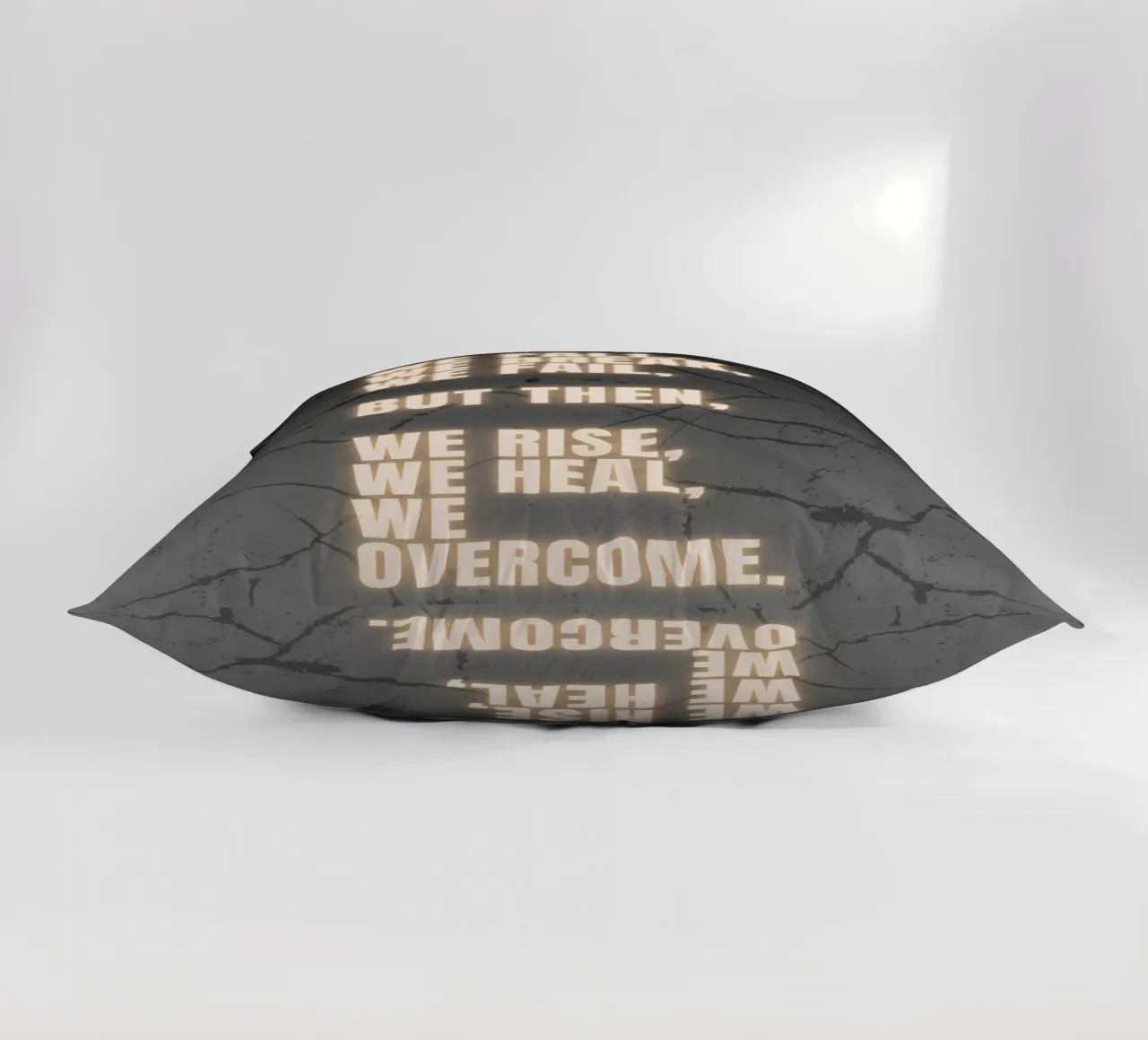 WE FALL, WE BREAK, WE FAIL cuscino da BAWA