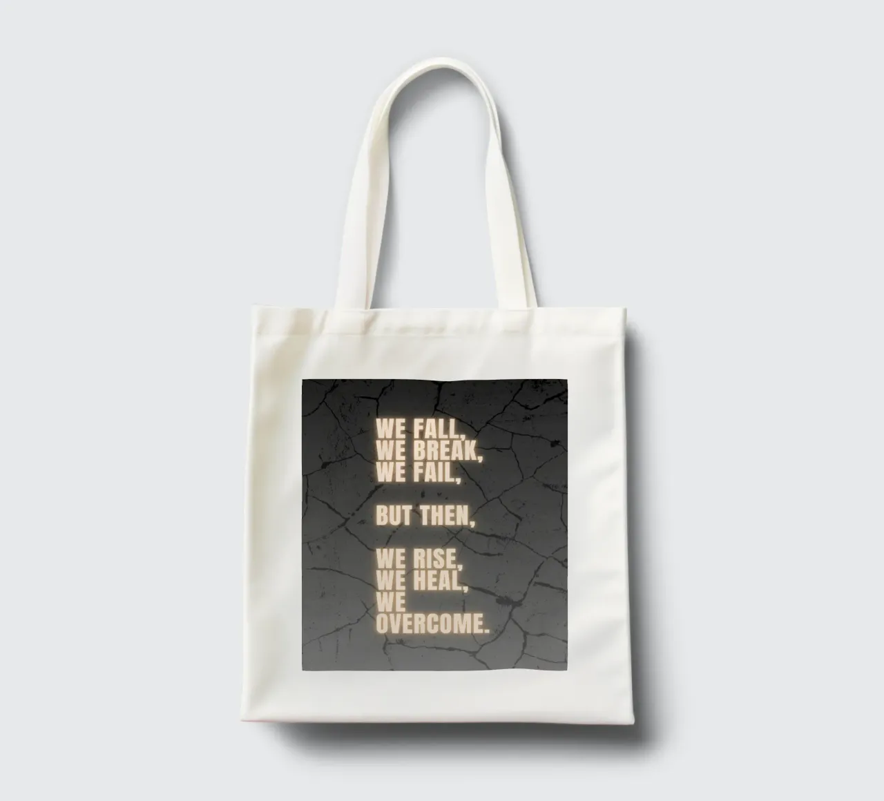 WE FALL, WE BREAK, WE FAIL borsa in juta da BAWA