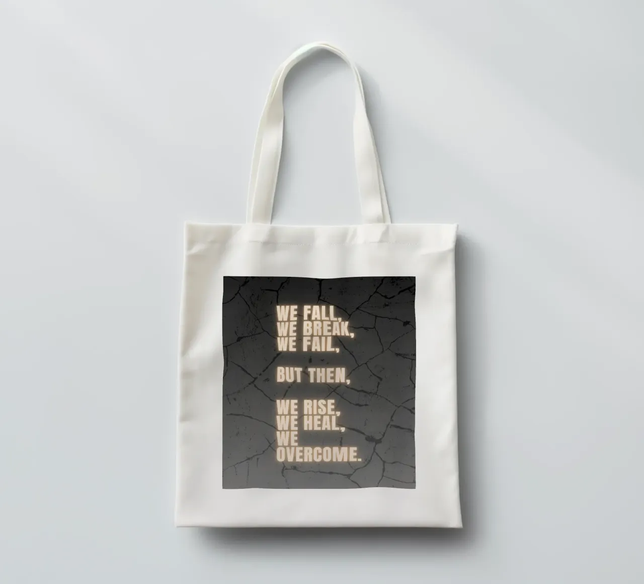 WE FALL, WE BREAK, WE FAIL borsa in juta da BAWA