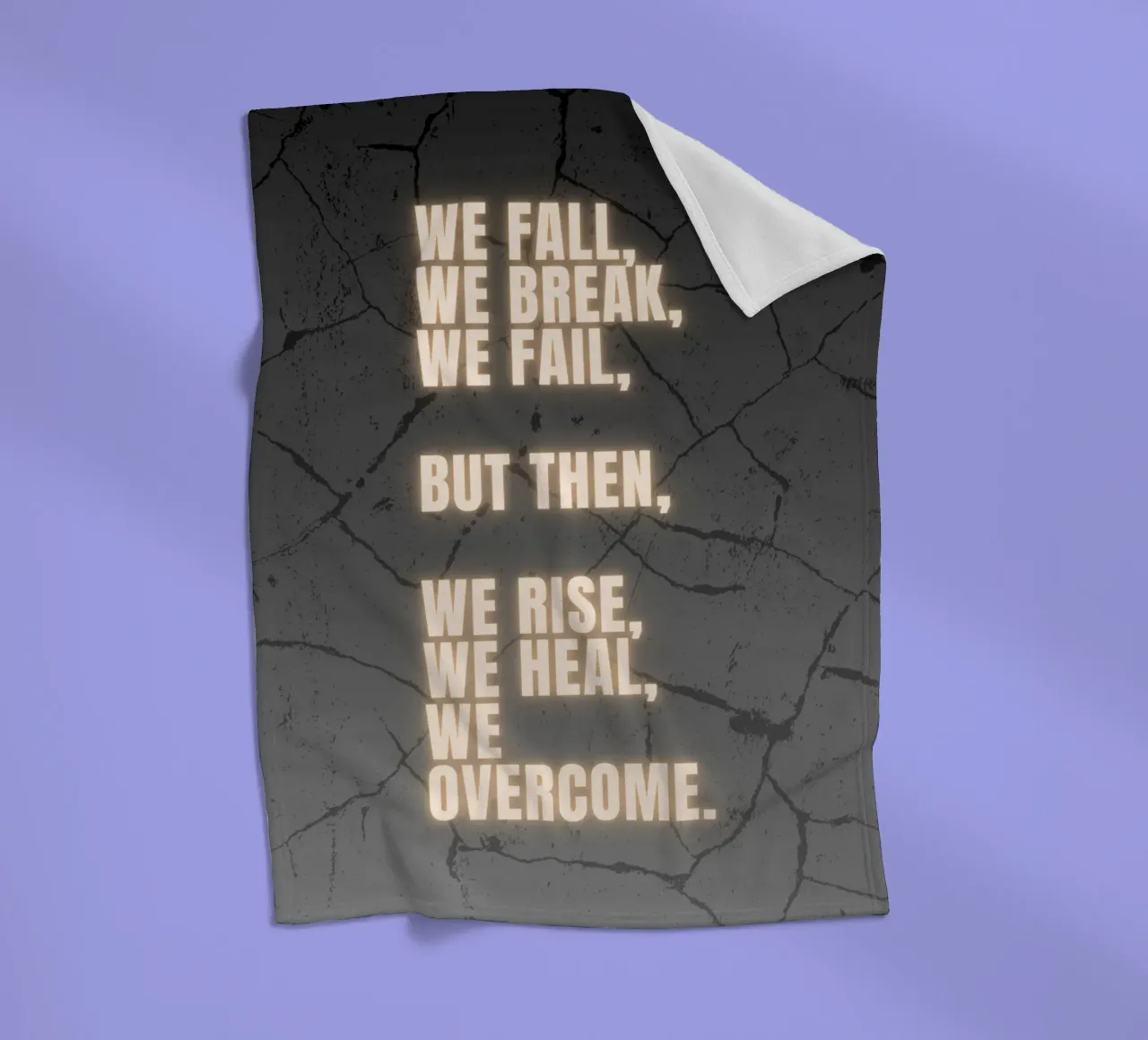 WE FALL, WE BREAK, WE FAIL coperta in pile da BAWA