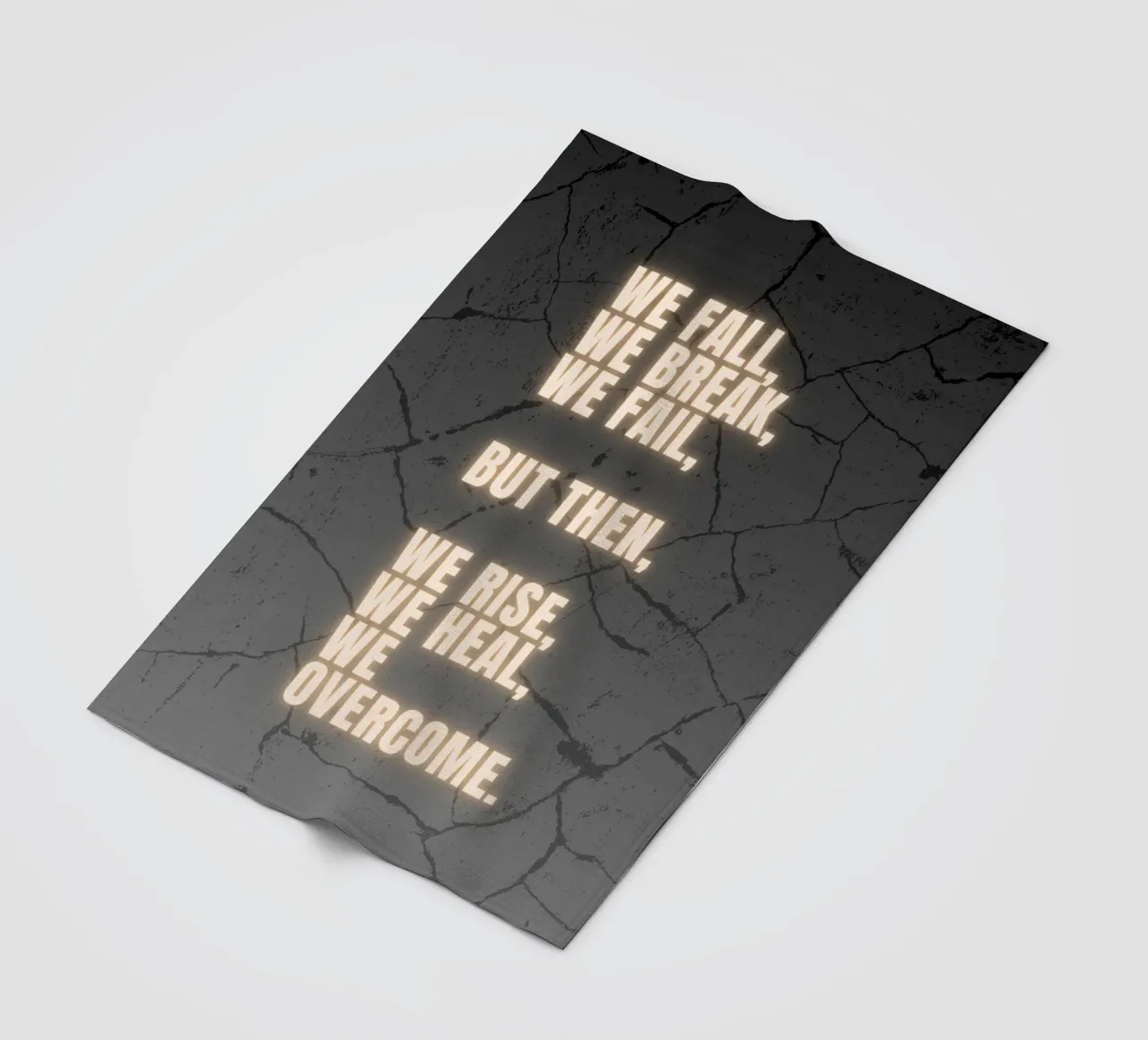 WE FALL, WE BREAK, WE FAIL coperta in pile da BAWA