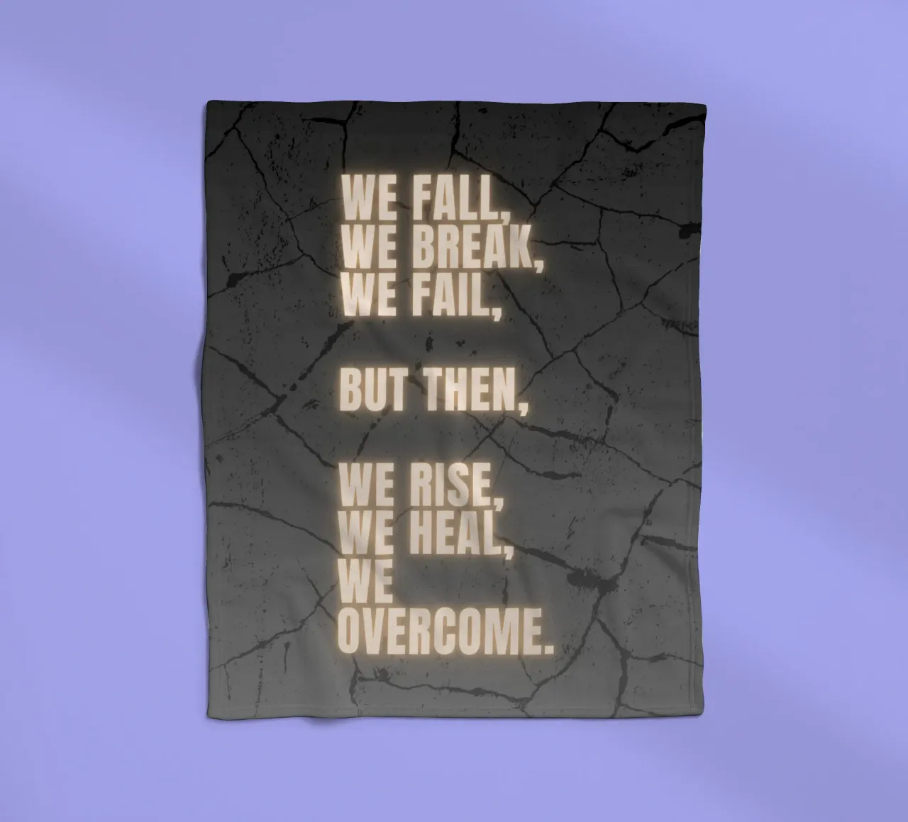 WE FALL, WE BREAK, WE FAIL coperta in pile da BAWA