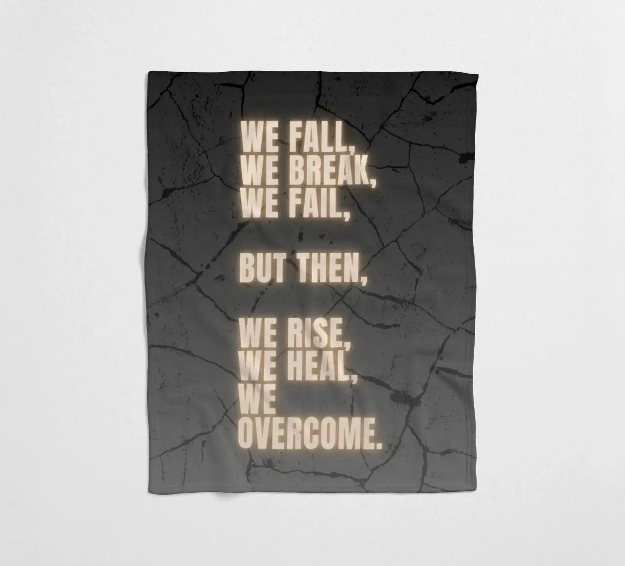 WE FALL, WE BREAK, WE FAIL coperta in pile da BAWA