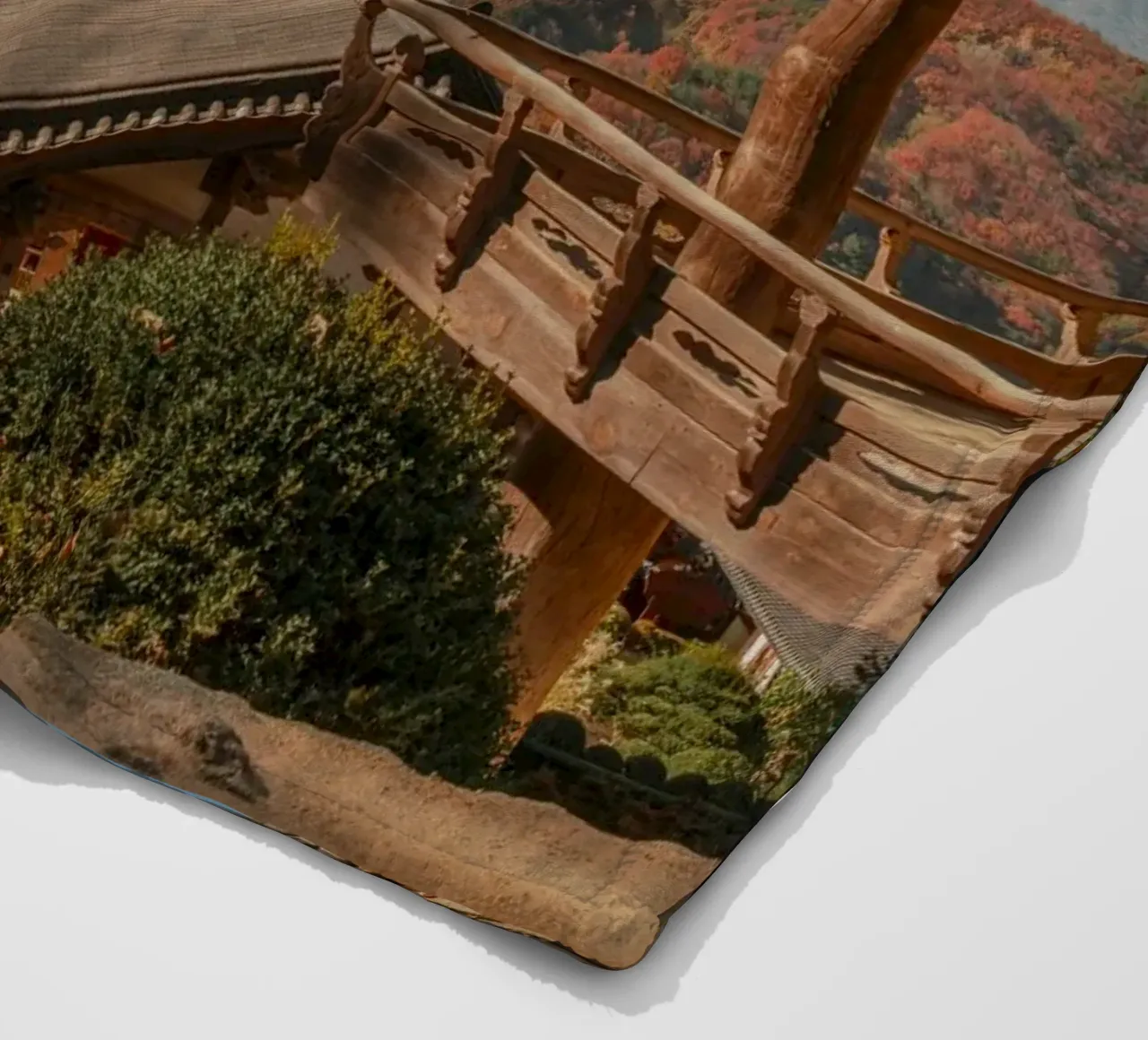 Paesaggio autunnale dal tempio di Buseoksa, Corea del Sud coperta in pile da mbgraphx2