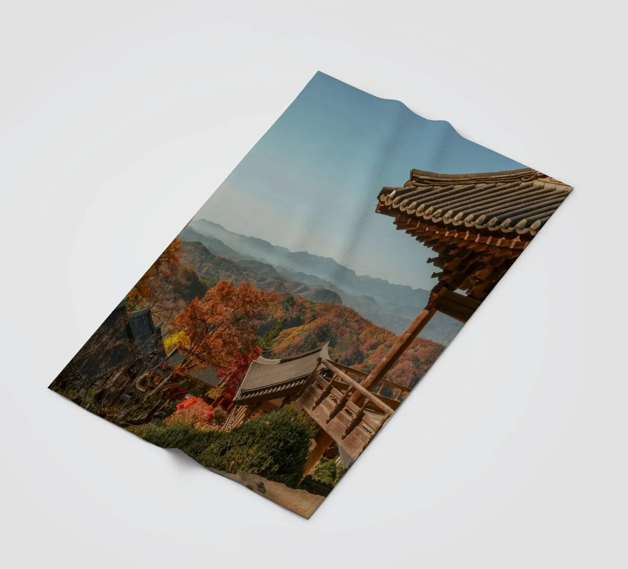 Paesaggio autunnale dal tempio di Buseoksa, Corea del Sud coperta in pile da mbgraphx2