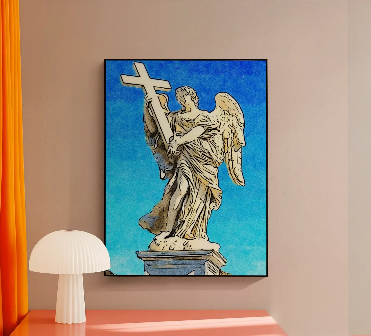 L'angelo e la croce plexiglass da Piccola Serenata