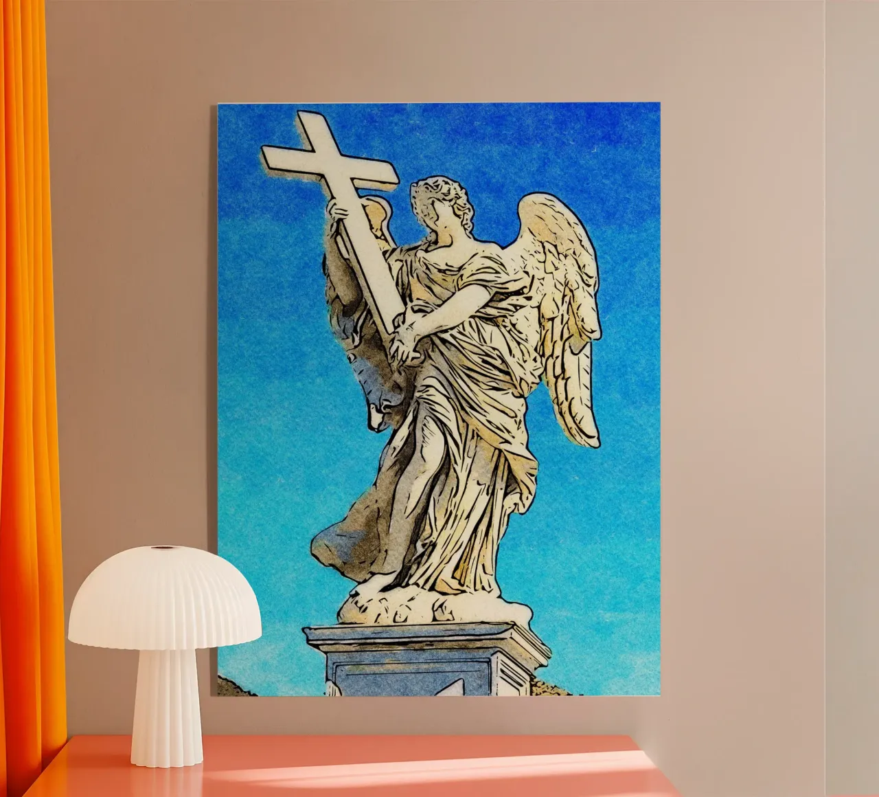 L'angelo e la croce plexiglass da Piccola Serenata