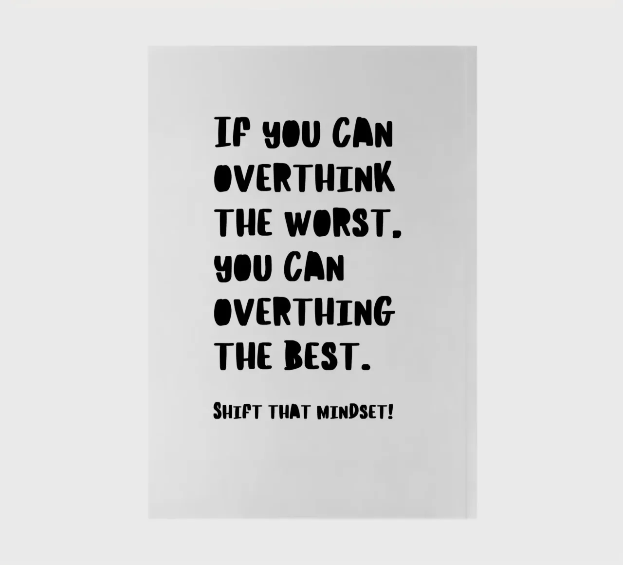 SHIFT THAT MINDSET notebook by BAWA