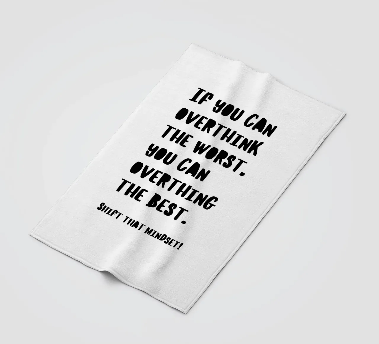 SHIFT THAT MINDSET coperta in pile da BAWA