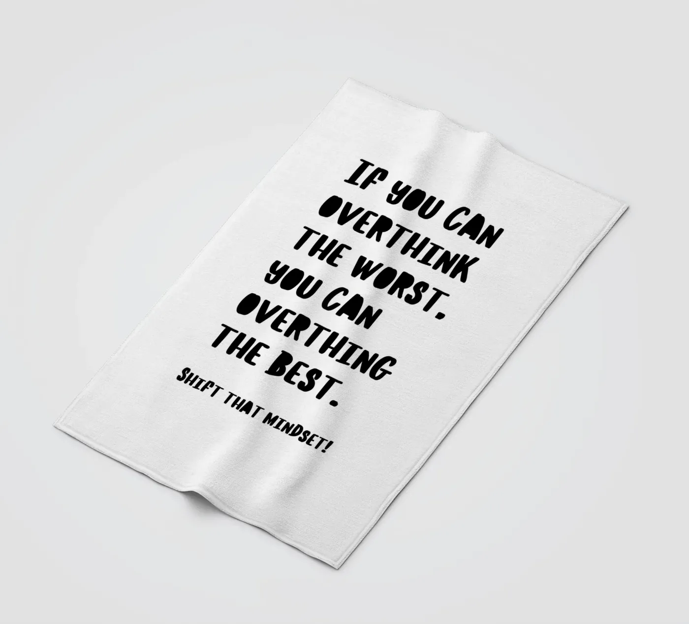 SHIFT THAT MINDSET Fleecedecke von BAWA