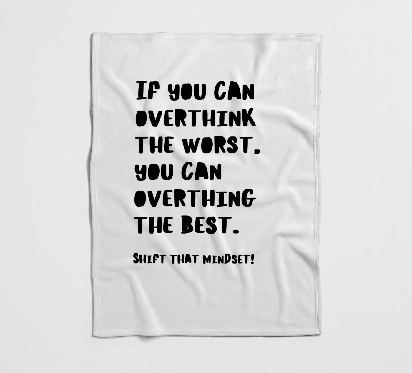 SHIFT THAT MINDSET Fleecedecke von BAWA