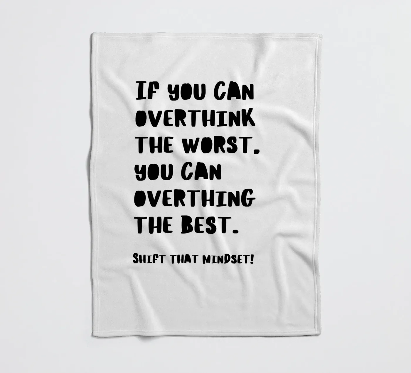 SHIFT THAT MINDSET plaid polaire de BAWA