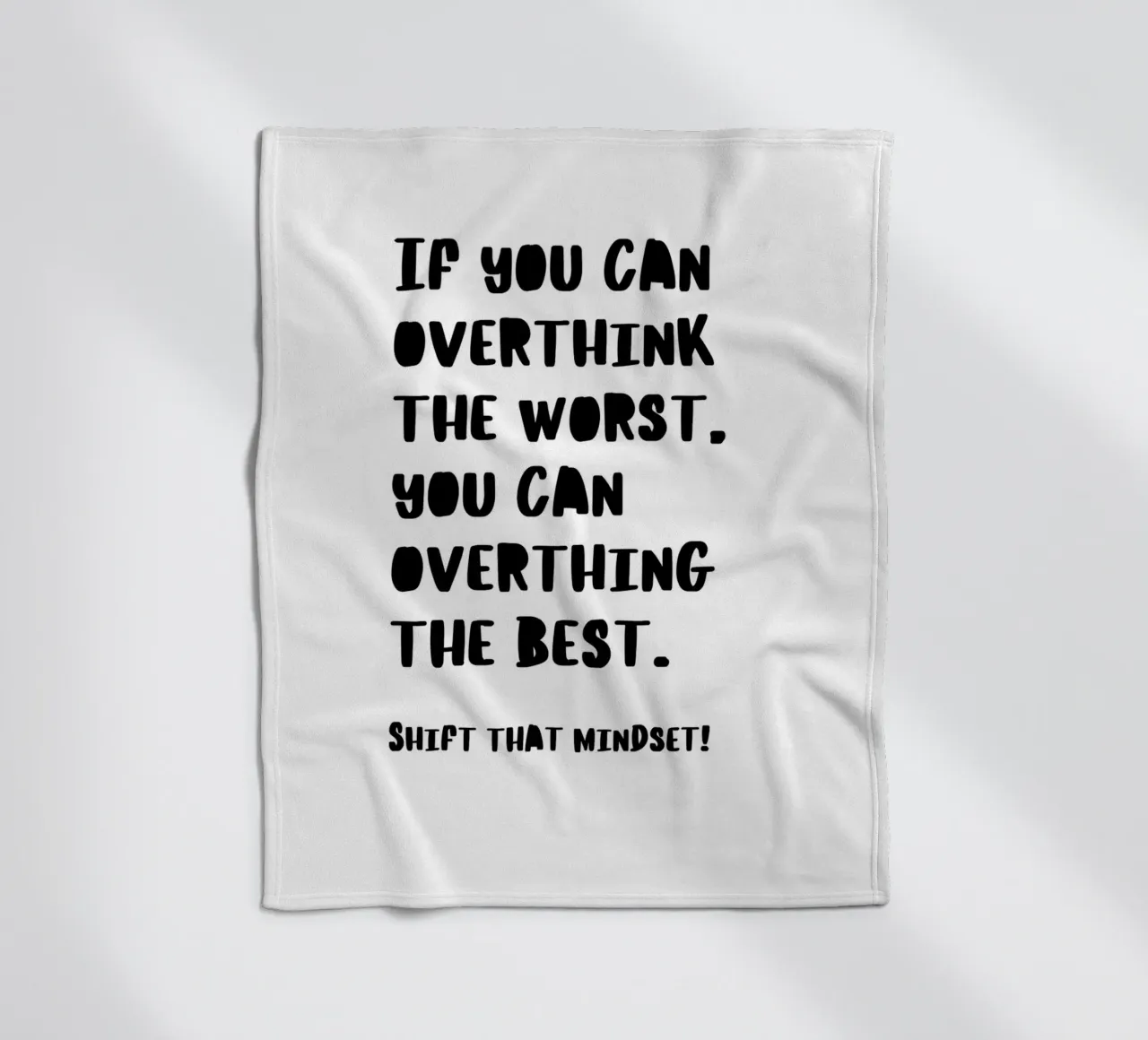 SHIFT THAT MINDSET coperta in pile da BAWA