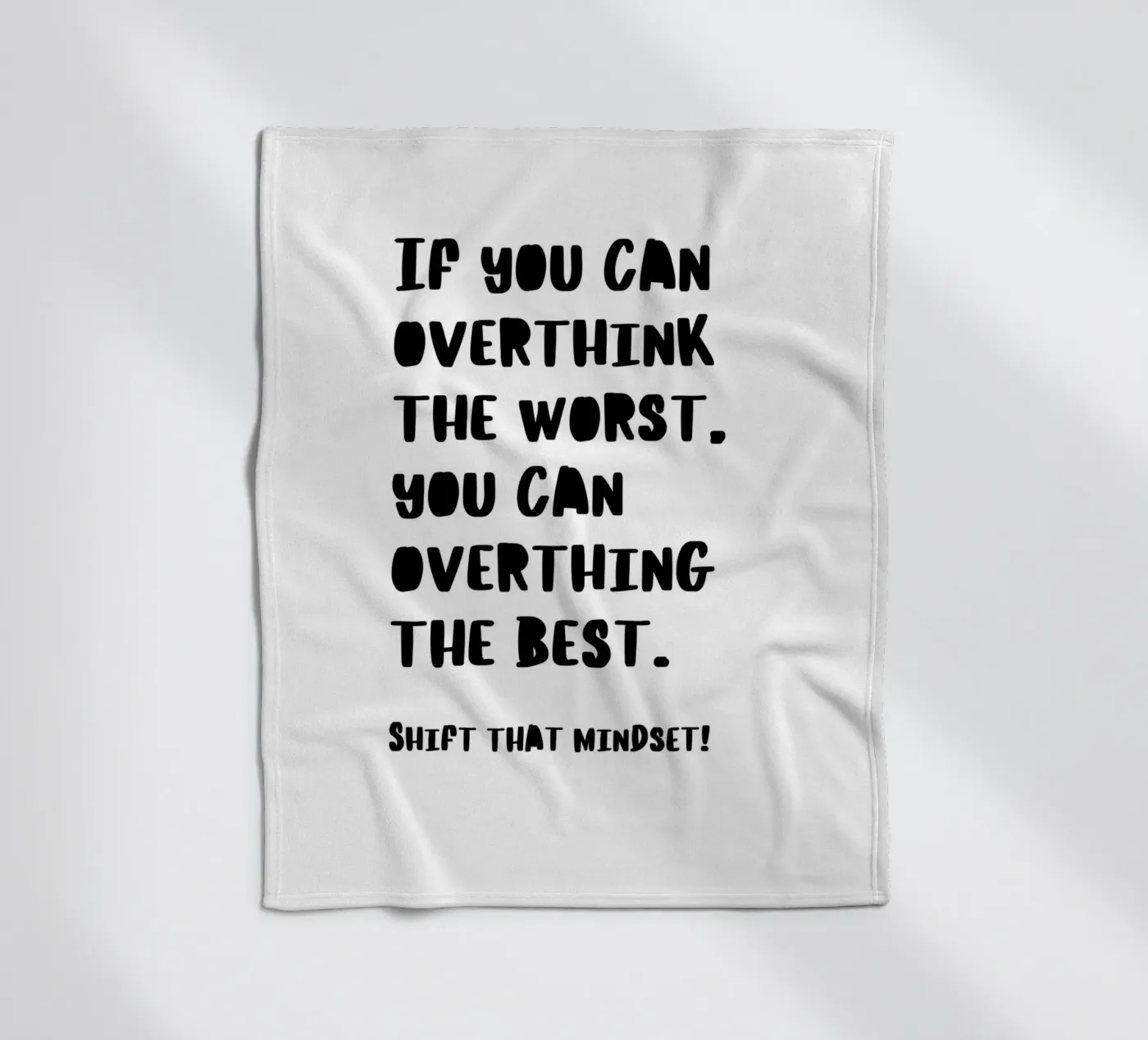 SHIFT THAT MINDSET Fleecedecke von BAWA