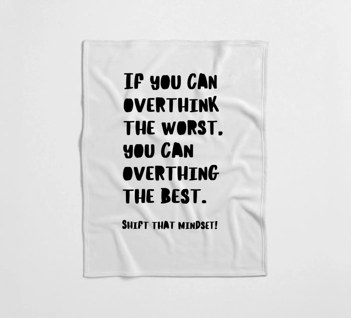 SHIFT THAT MINDSET Fleecedecke von BAWA