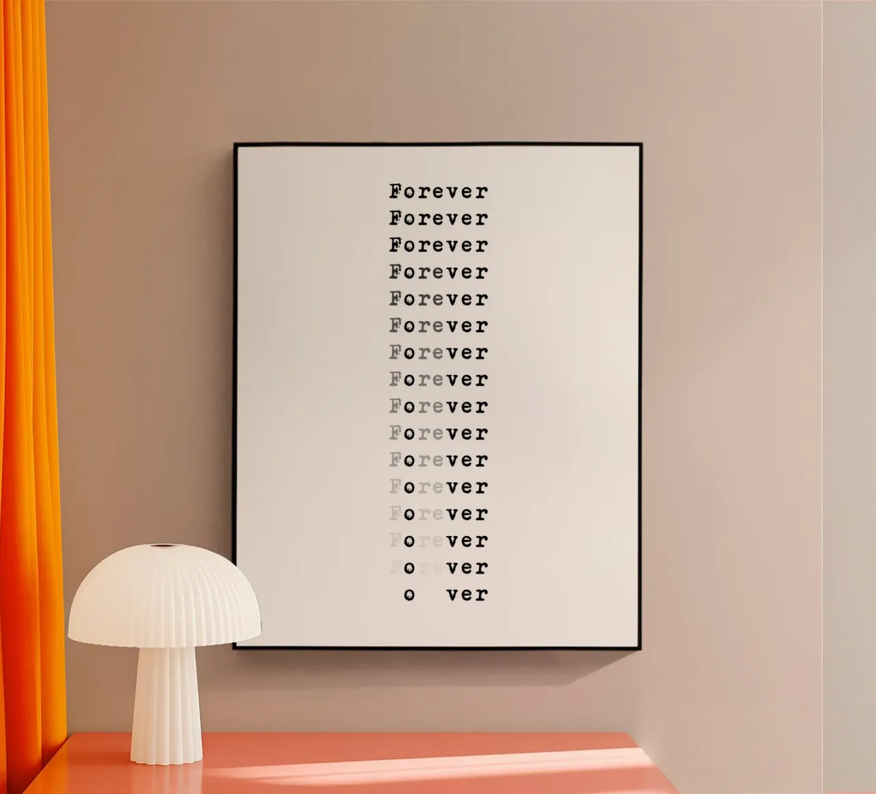 FOREVER - OVER plexiglass da BAWA