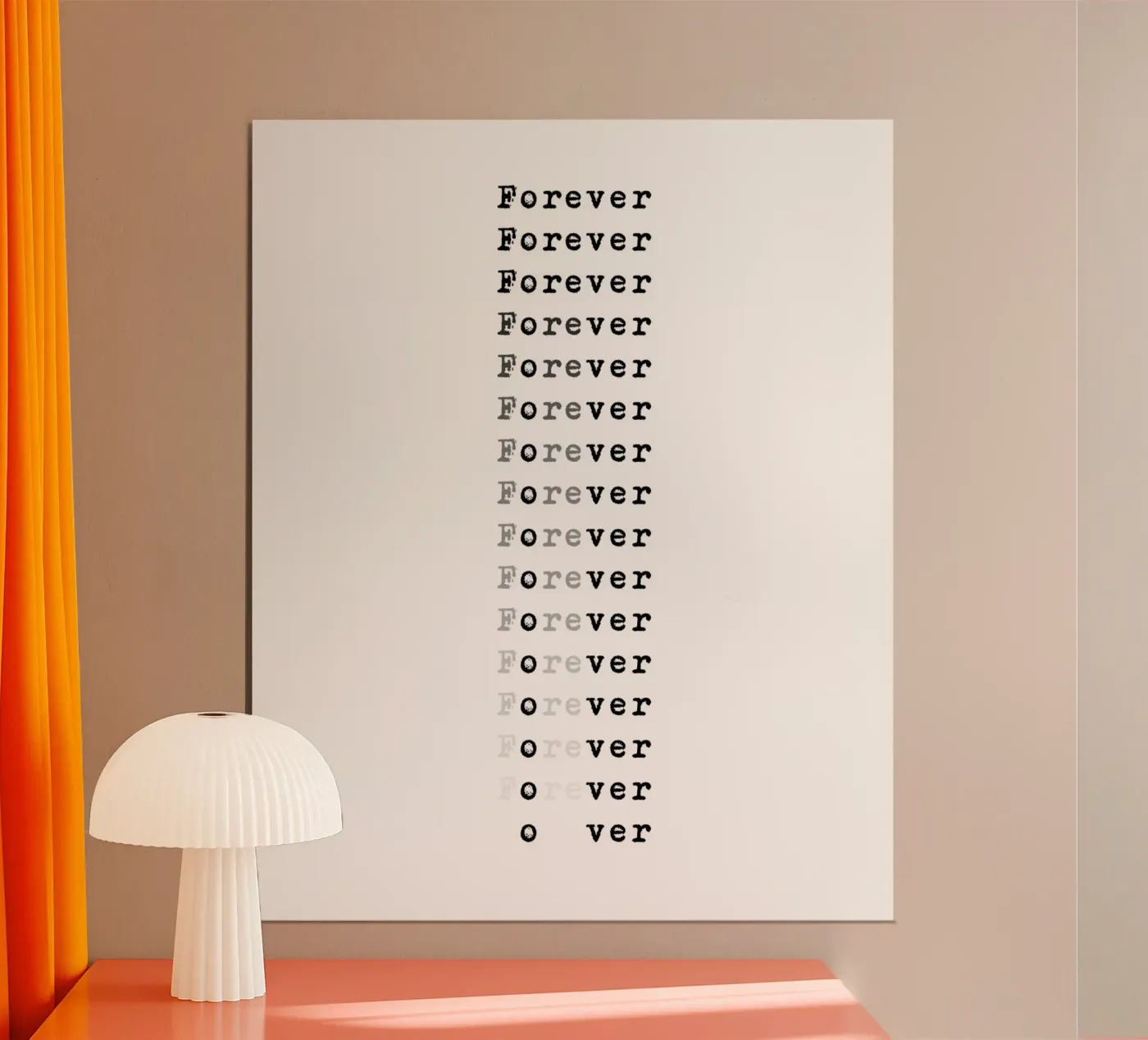 FOREVER - OVER poster van BAWA