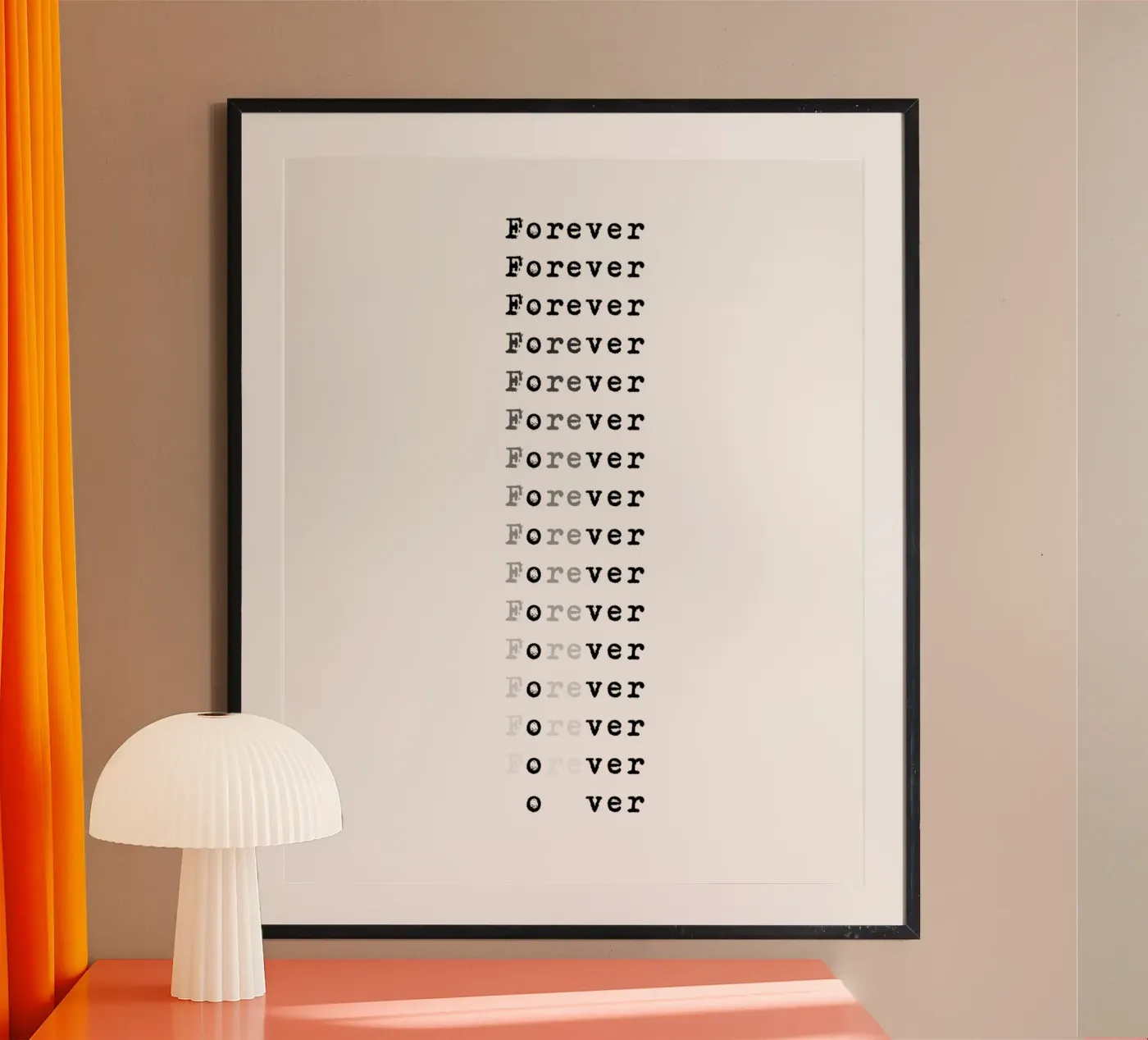 FOREVER - OVER poster van BAWA