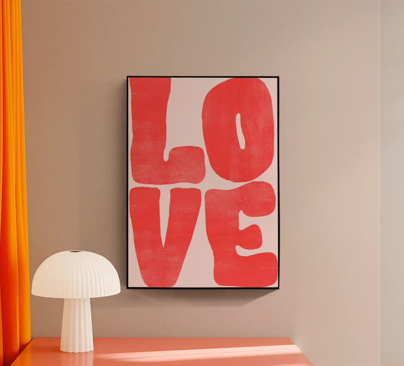 LOVE Acryl-Glas von Tabea Jule