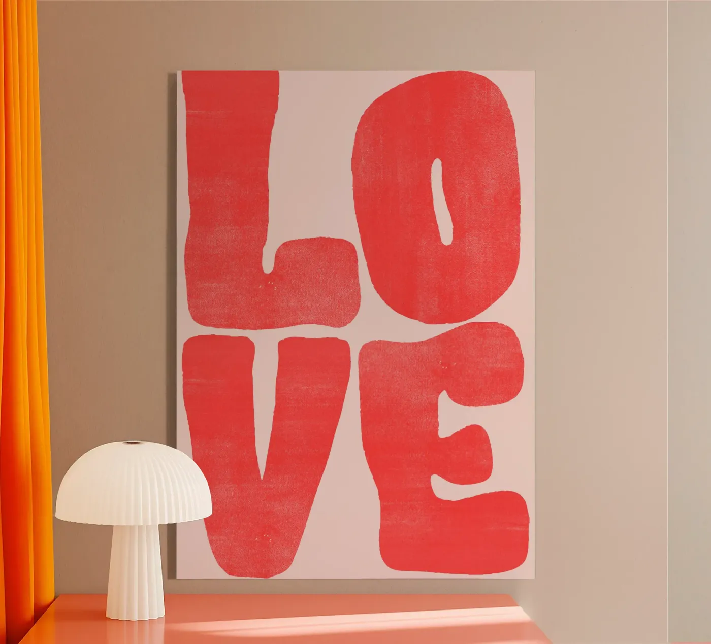LOVE Acryl-Glas von Tabea Jule