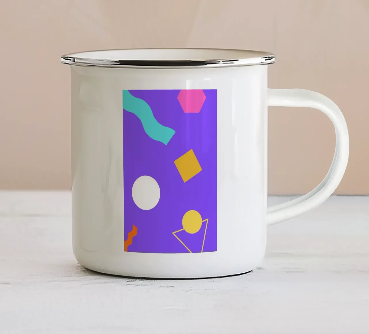 Abstrakt III tazza in smalto da Tabea Jule