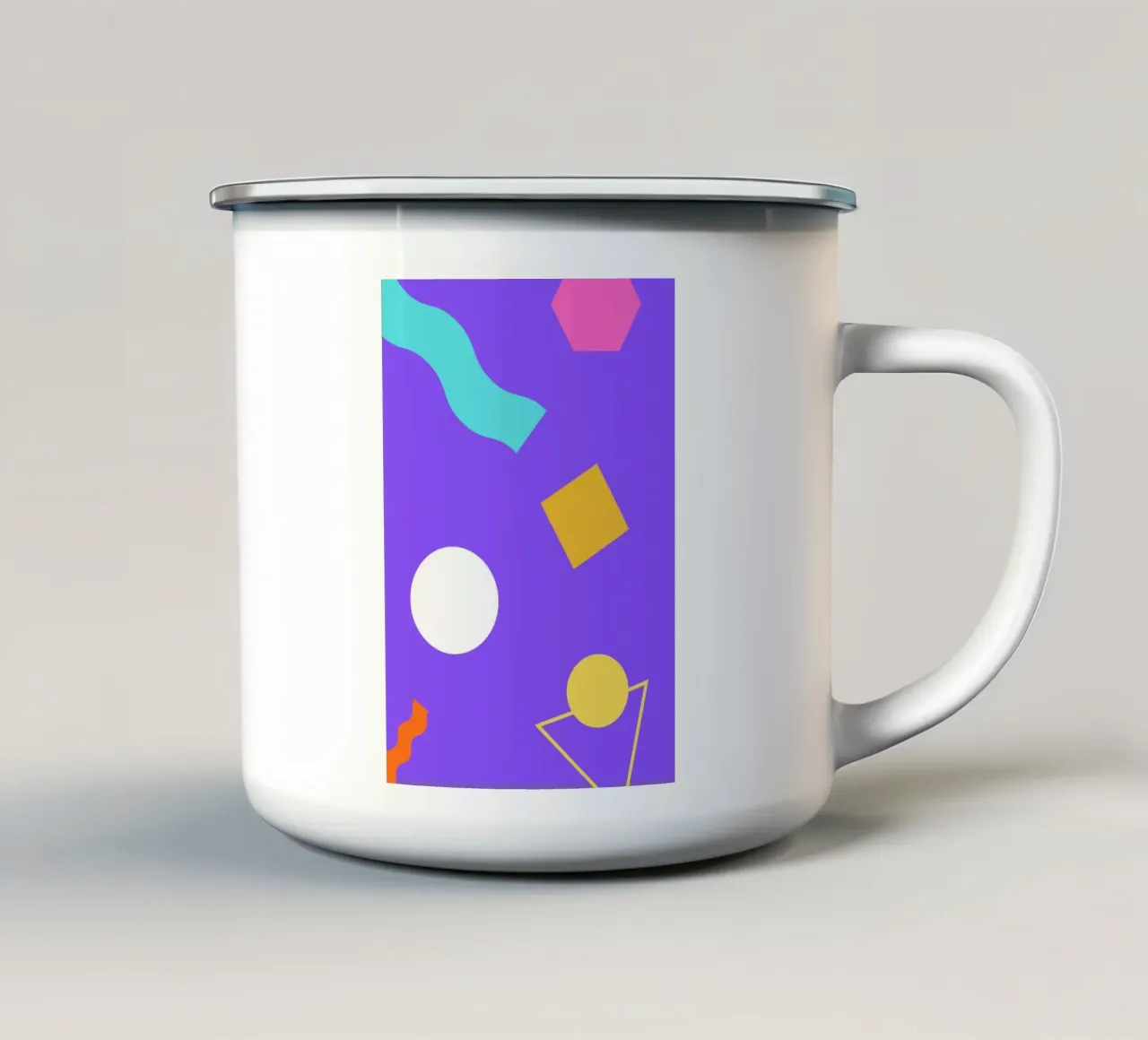 Abstrakt III tazza in smalto da Tabea Jule