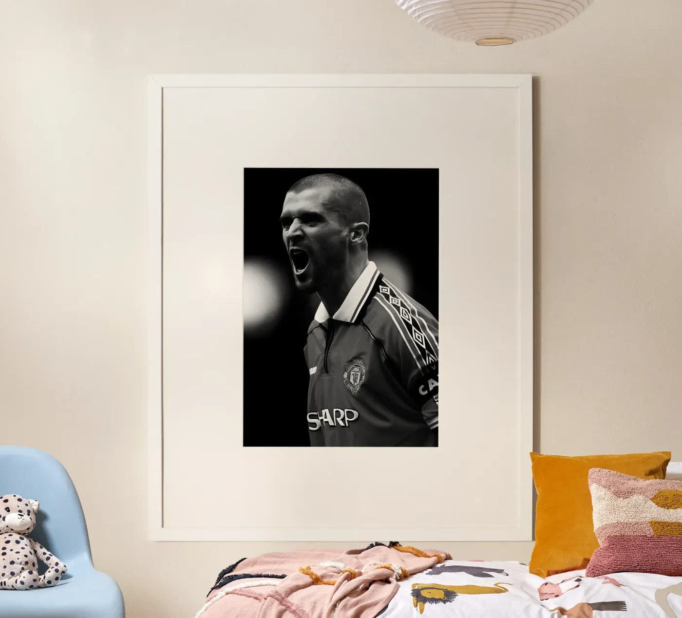 Roy Keane poster by Black White Poster