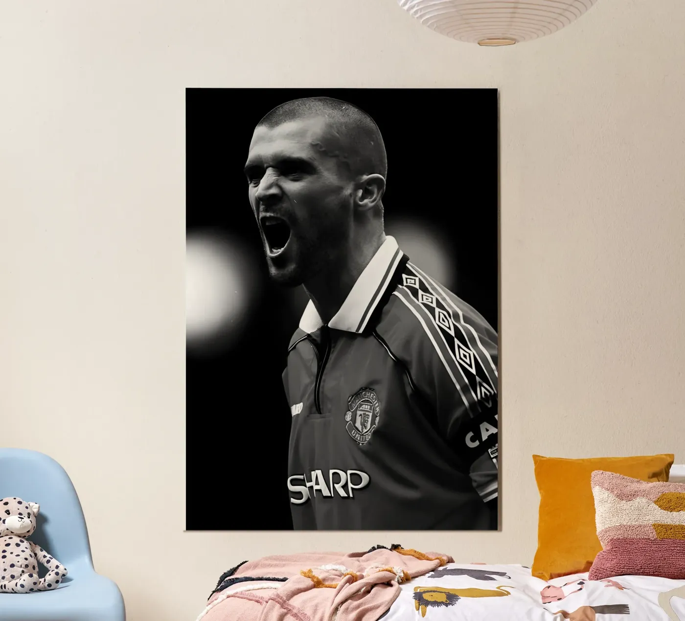 Roy Keane poster by Black White Poster