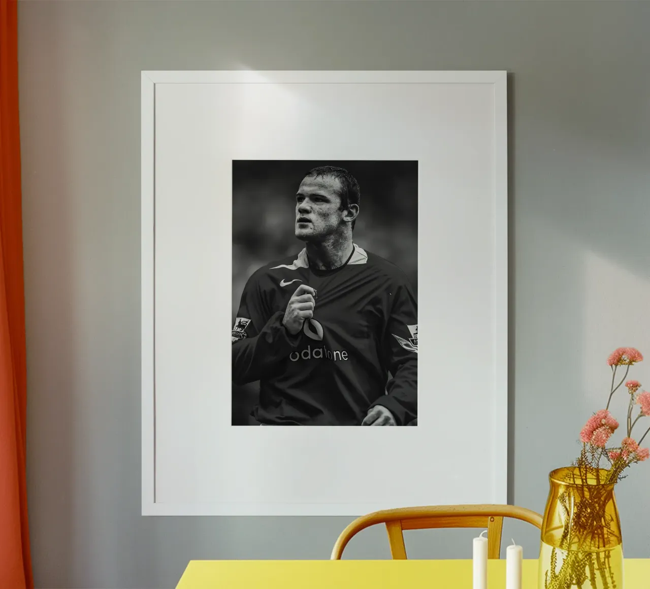 Wayne Rooney poster da Black White Poster