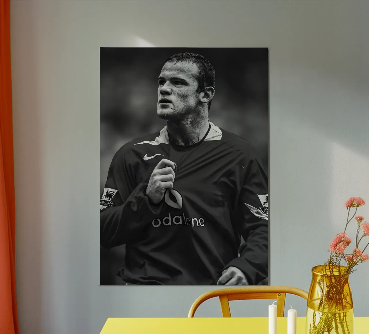 Wayne Rooney poster da Black White Poster