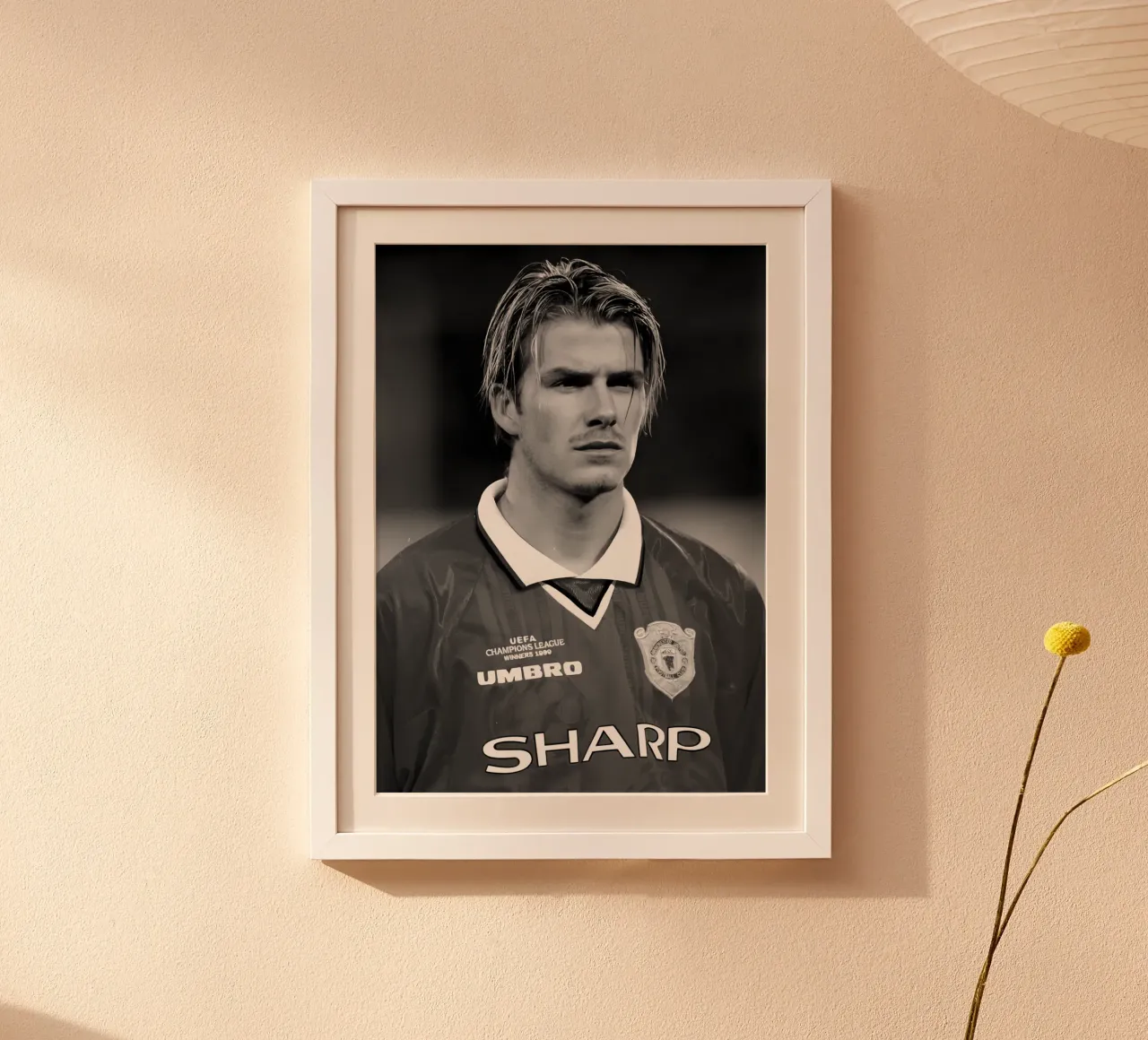 David Beckham poster da Black White Poster