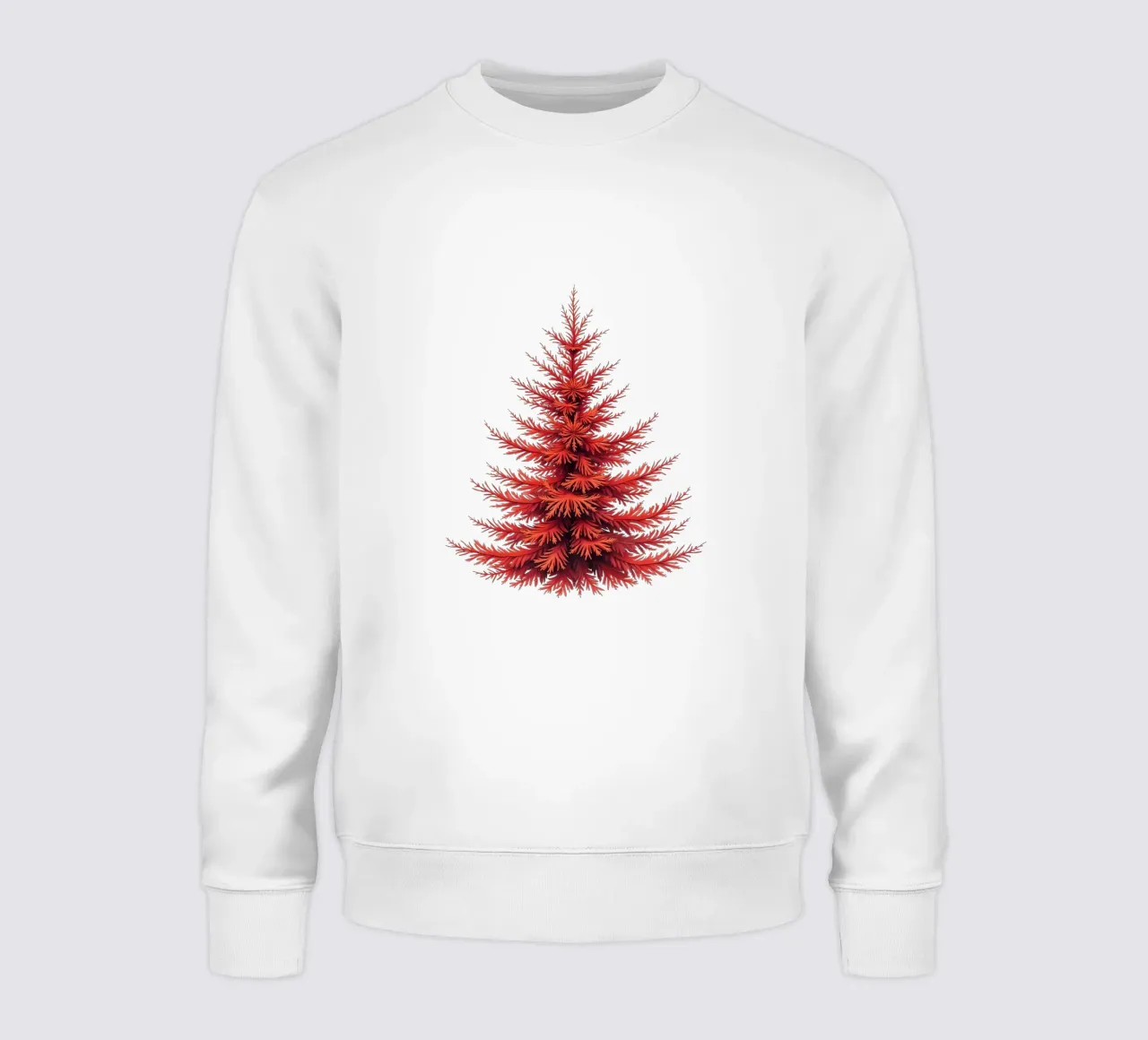 Christmas tree_red sweatshirt by Farbträume