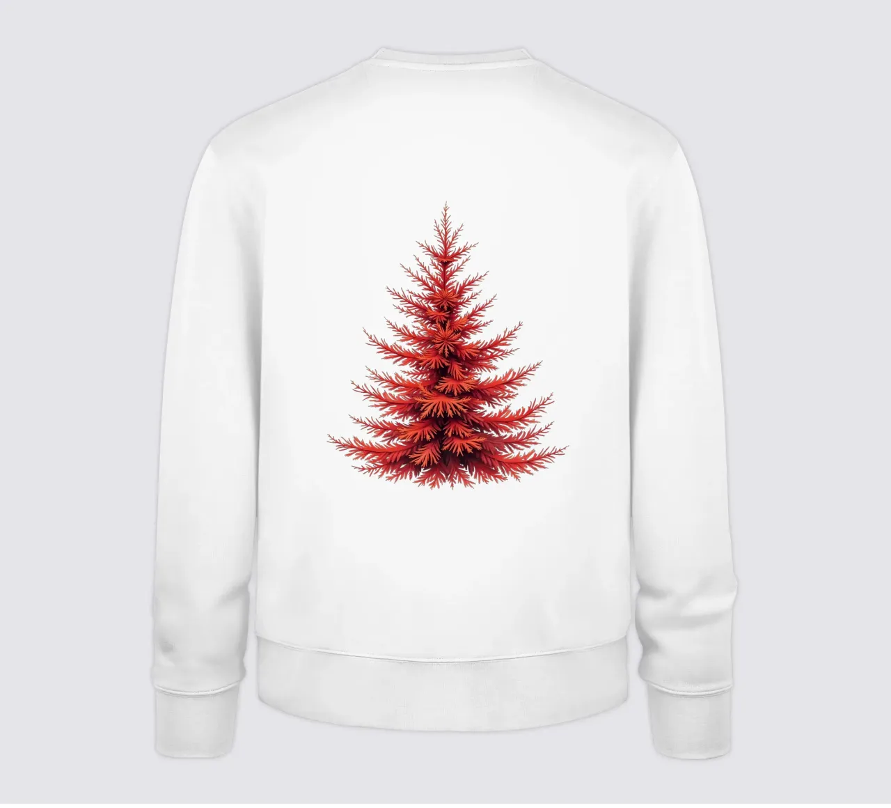 Christmas tree_red sweatshirt by Farbträume