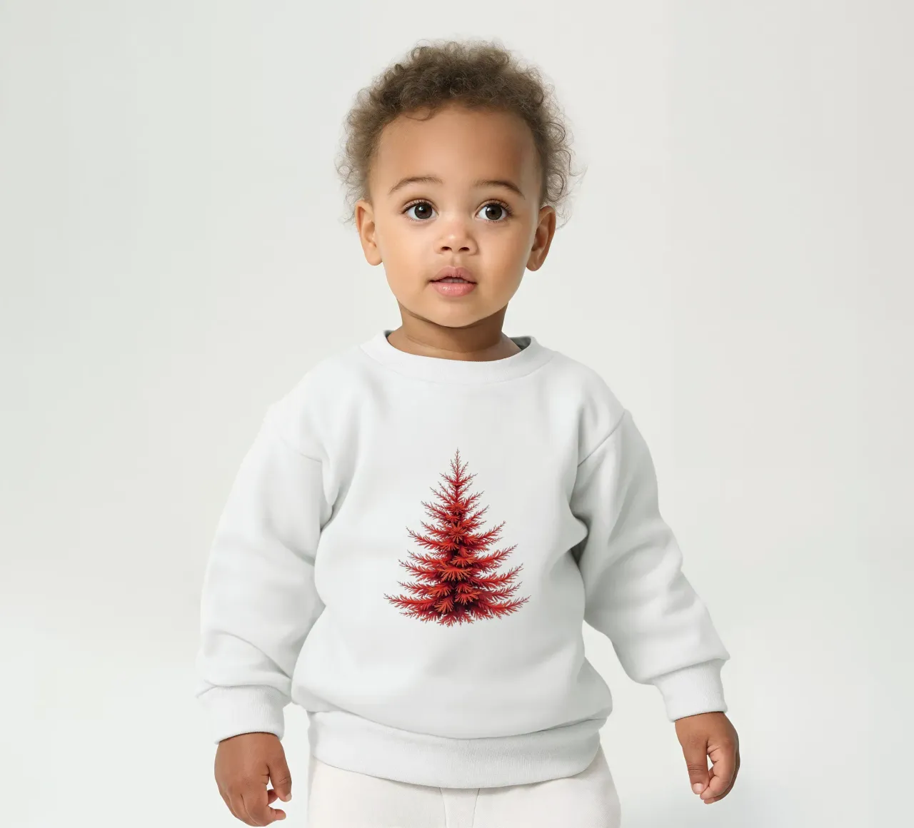 Albero di Natale_rosso felpa neonato da Farbträume