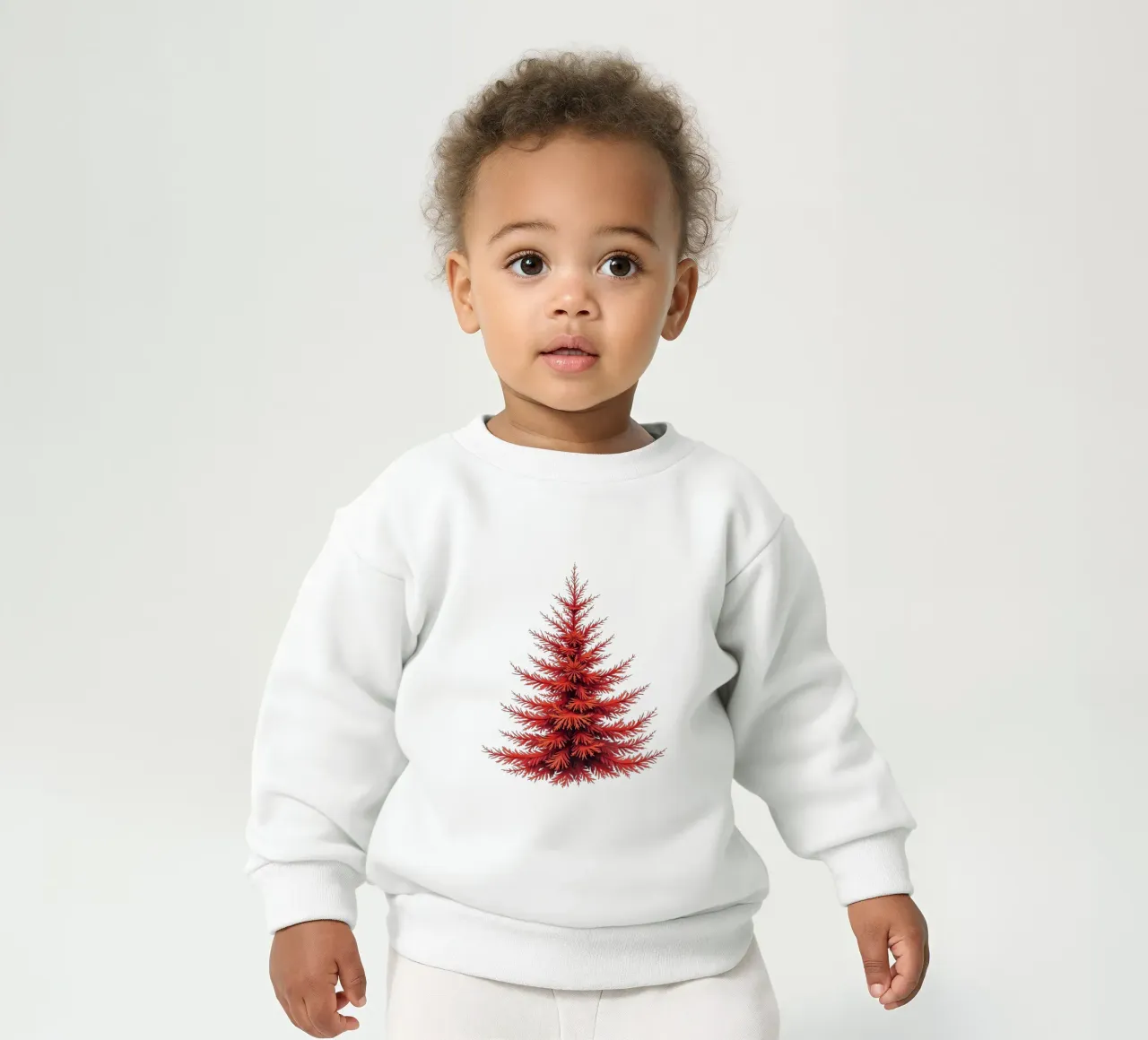 Albero di Natale_rosso felpa neonato da Farbträume