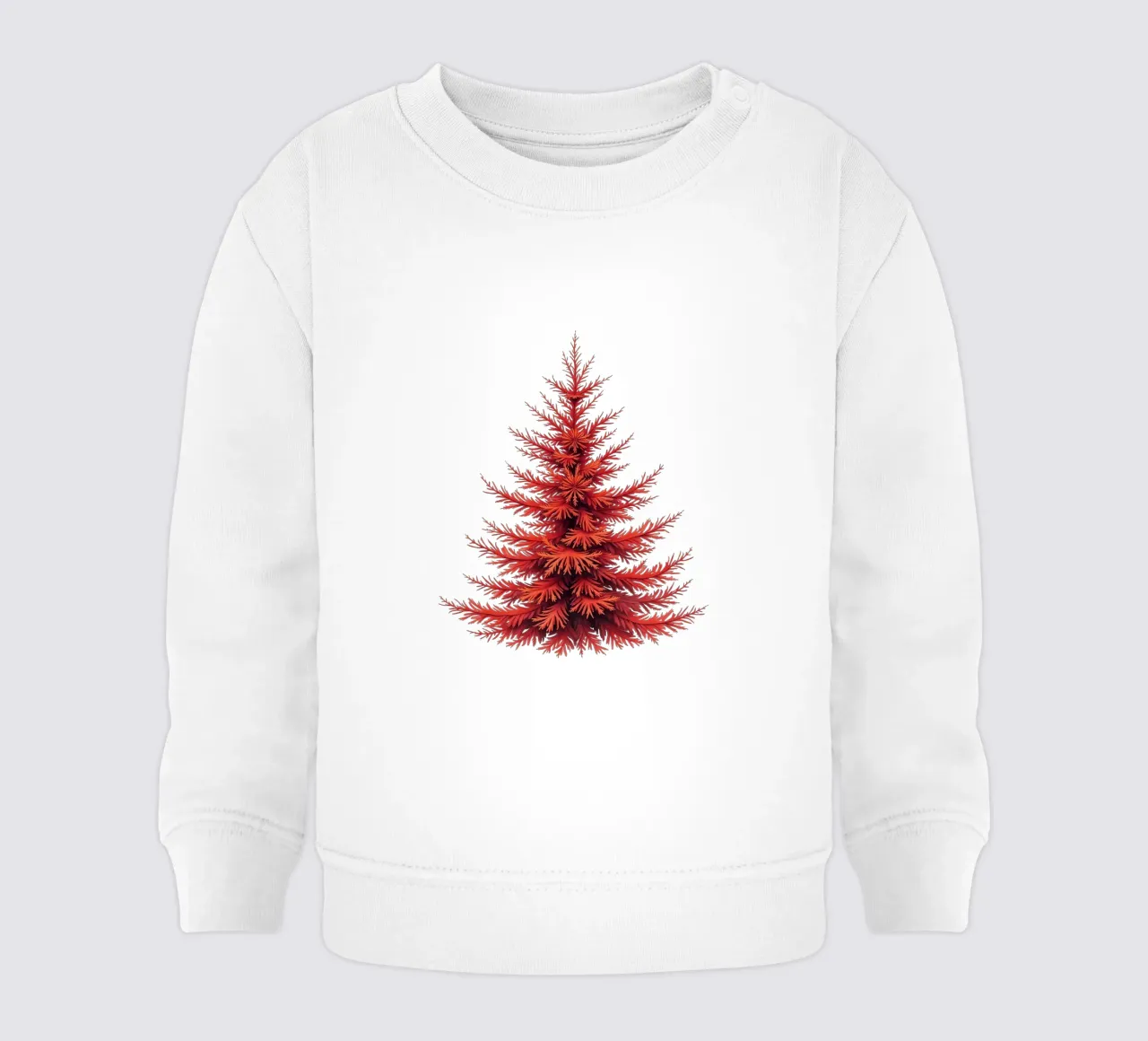 Albero di Natale_rosso felpa neonato da Farbträume