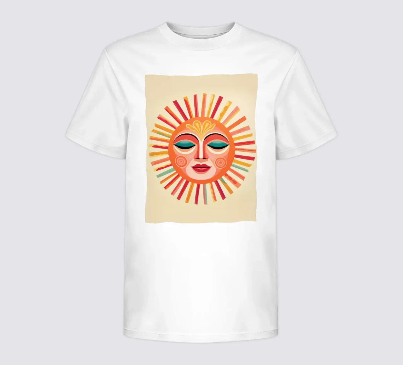 Whimsical Boho Sun Face kids t-shirt by Andrea Haase Modern Home